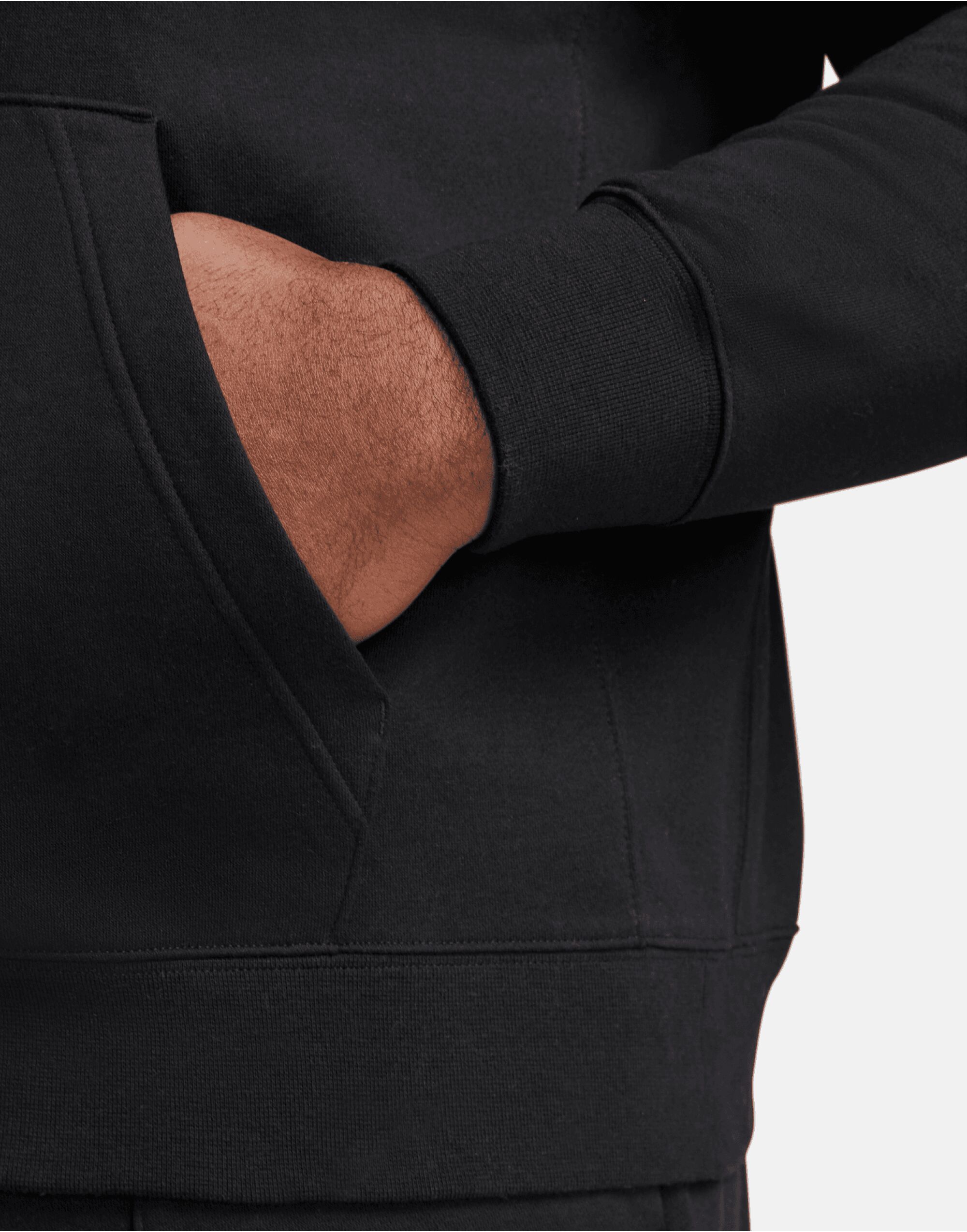 BV2654 Black/Black/White Sportswear Club Hoodie