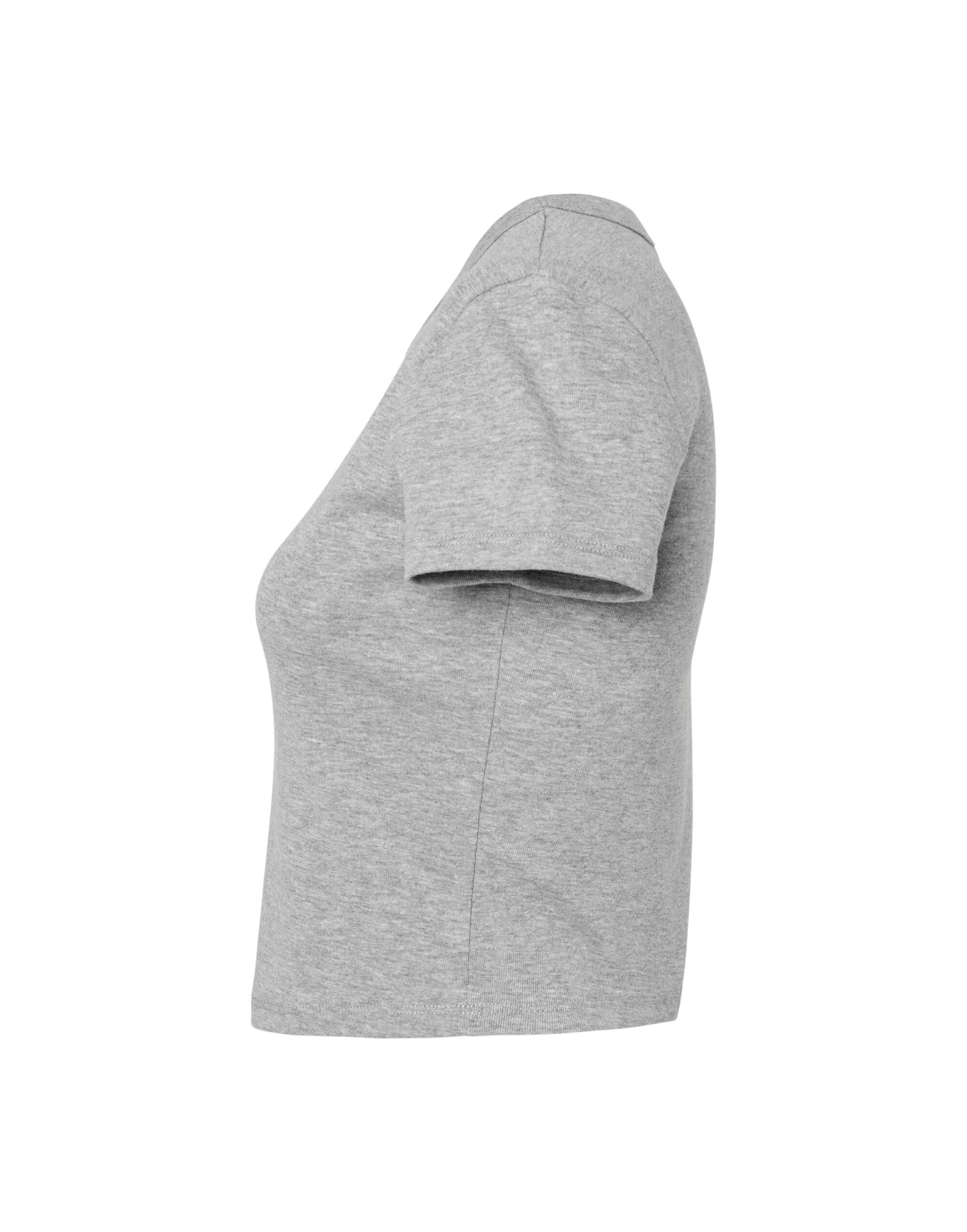 BE1010 Women’s Micro Rib Baby Tee Athletic Heather