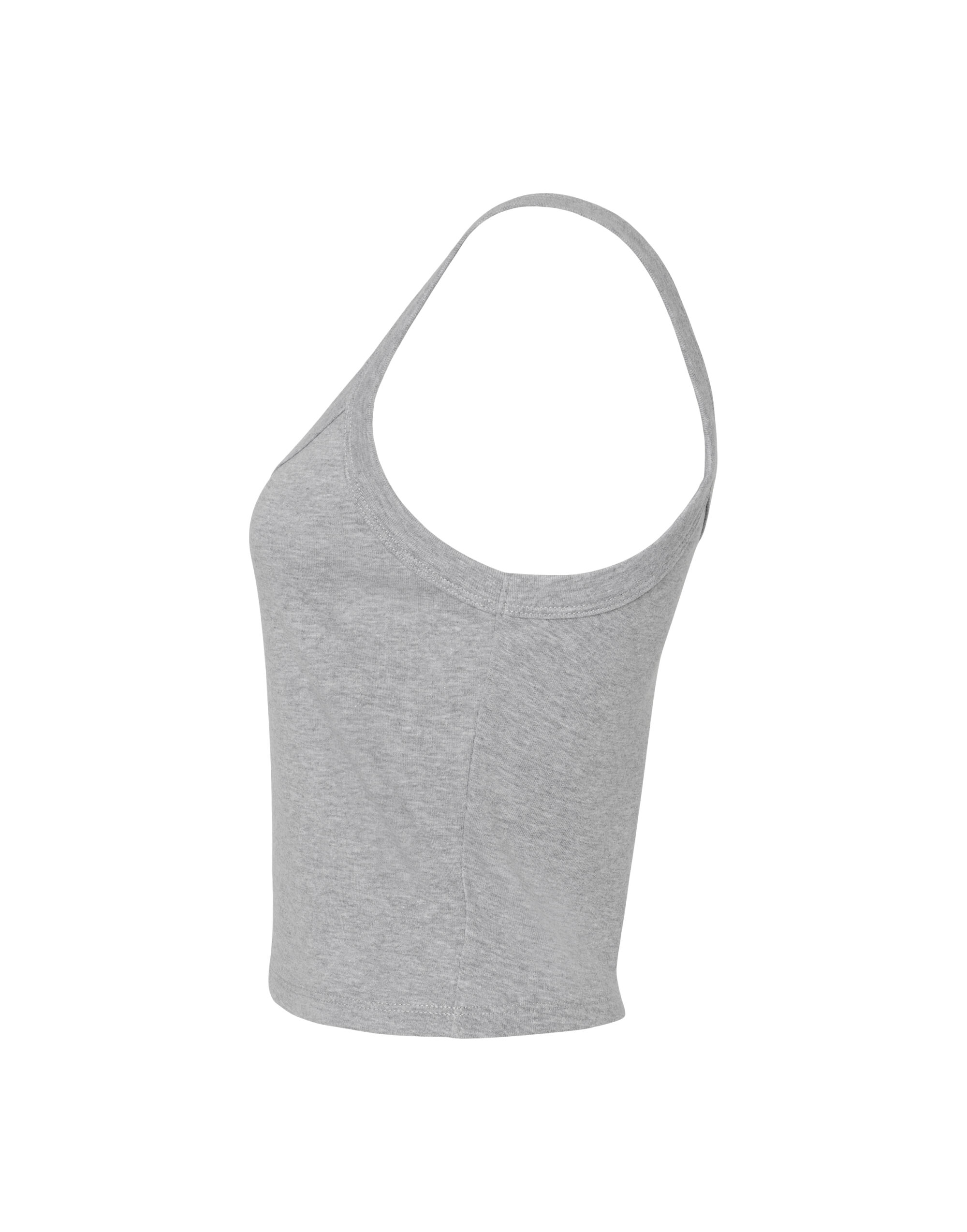 BE1012 Women’s Micro Rib Strap Tank Athletic Heather