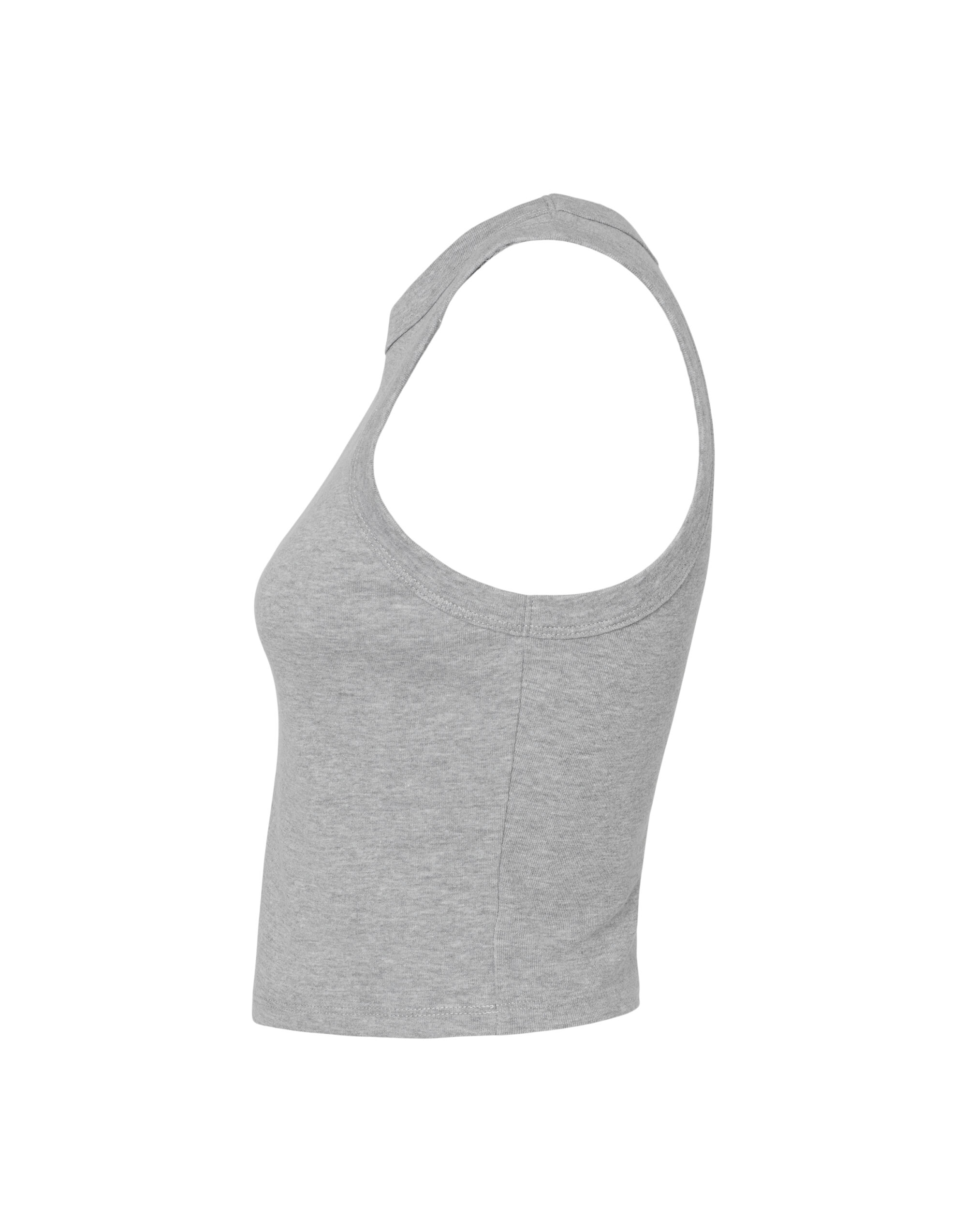 BE1019 Women’s Micro Rib Racer Tank Athletic Heather