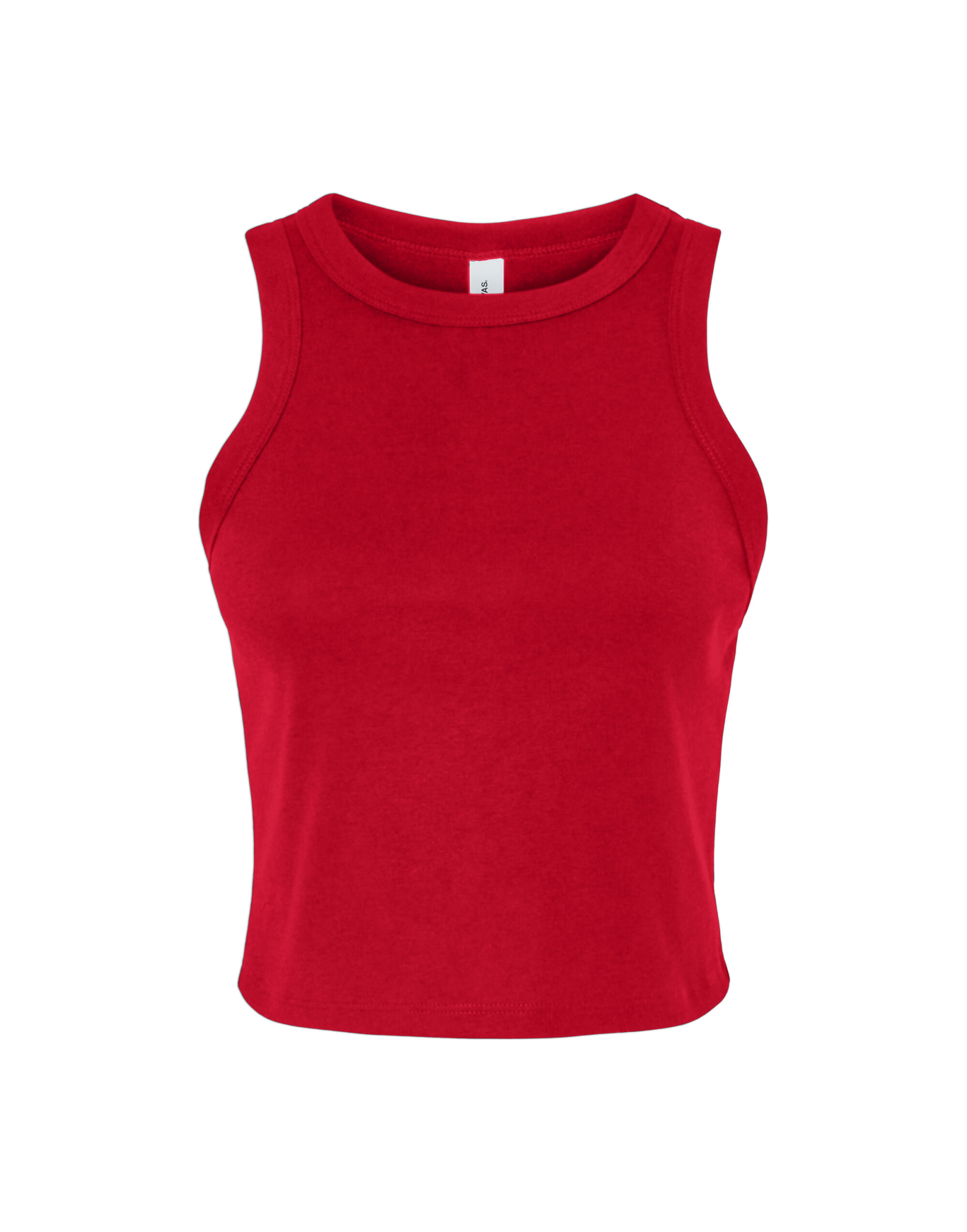 BE1019 Women’s Micro Rib Racer Tank Solid Red Blend BE1019 Women’s Micro Rib Racer Tank Solid Red Blend