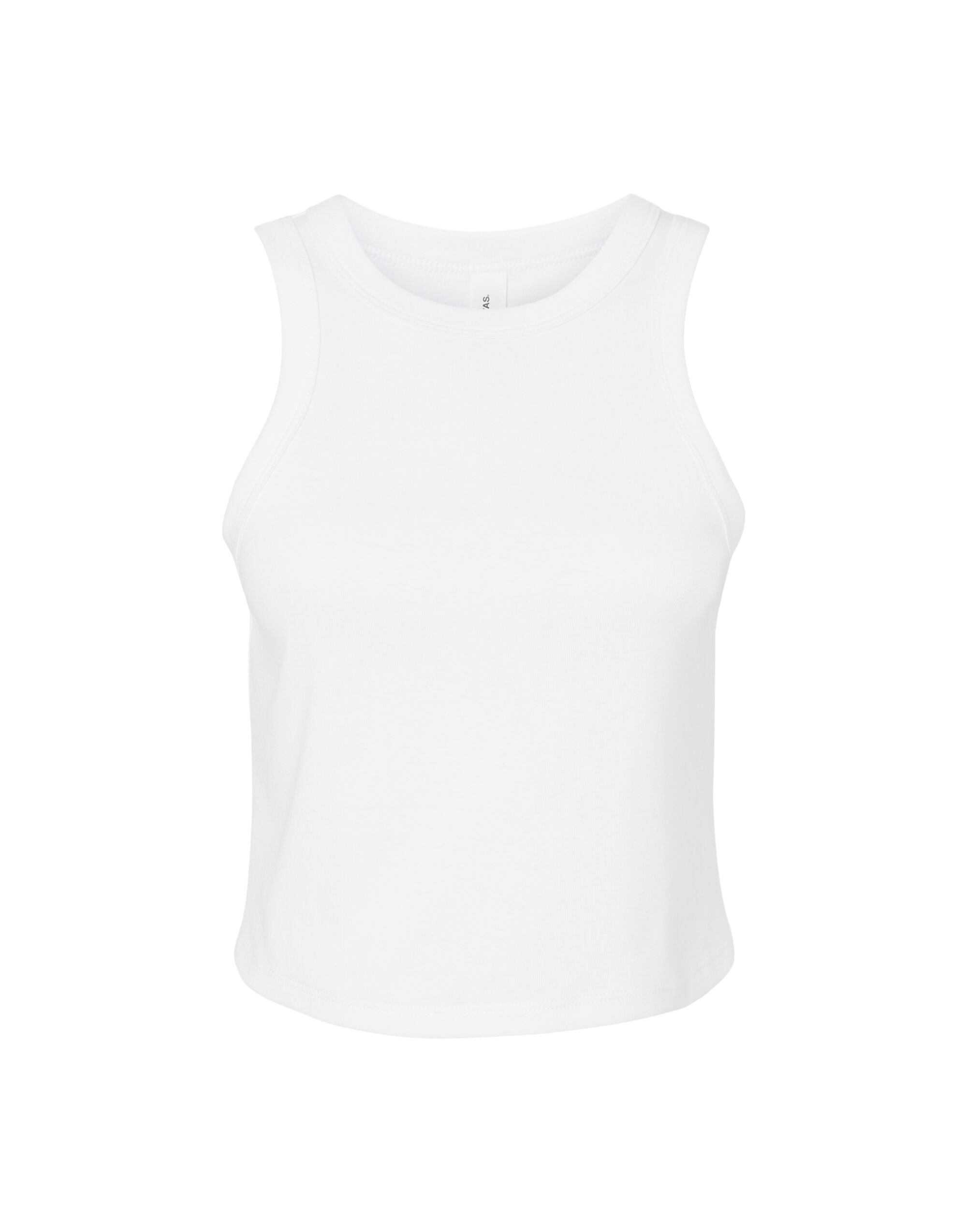 BE1019 Women’s Micro Rib Racer Tank Solid White Blend BE1019 Women’s Micro Rib Racer Tank Solid White Blend