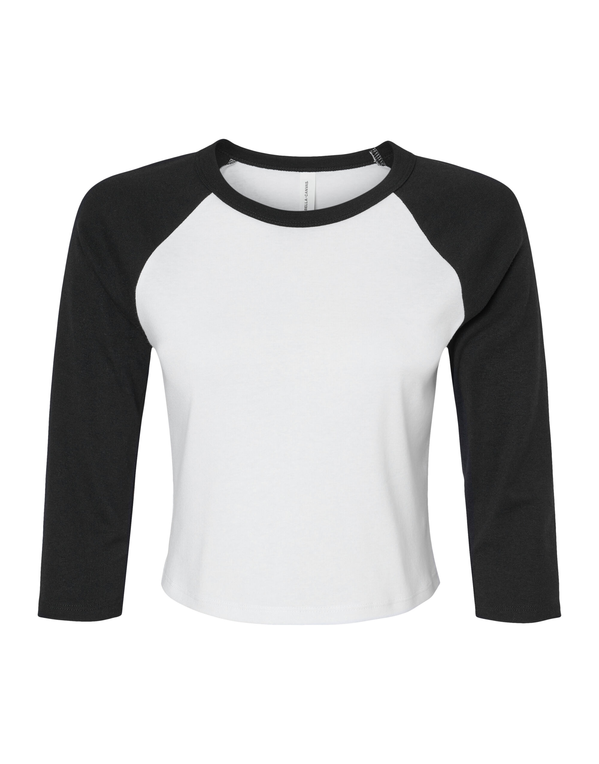 BE1200 Women’s Micro Rib 3/4 Raglan Tee White/Black BE1200 Women’s Micro Rib 3/4 Raglan Tee White/Black