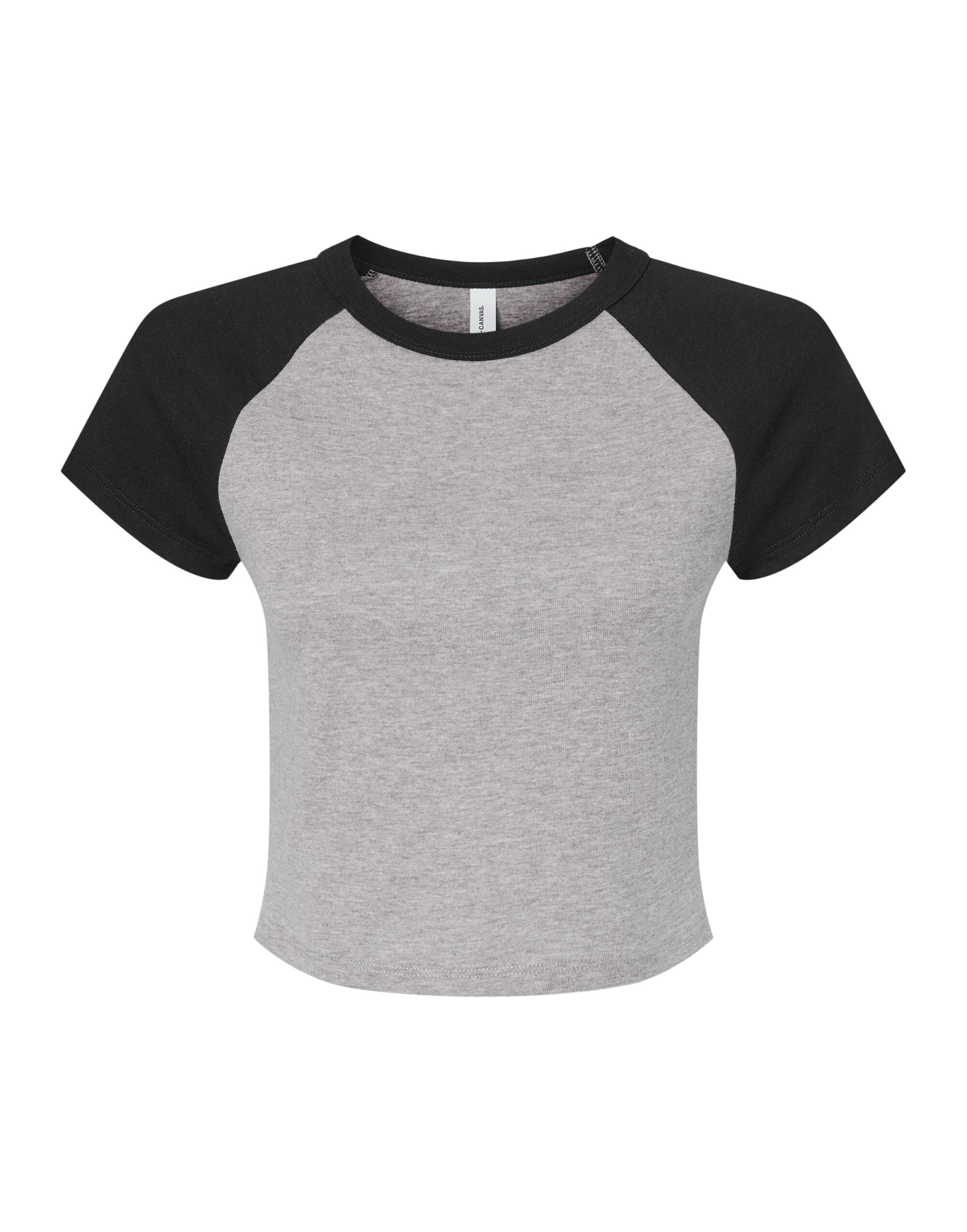 BE1201 Women’s Micro Rib Raglan Baby Tee Athletic Heather/Black BE1201 Women’s Micro Rib Raglan Baby Tee Athletic Heather/Black