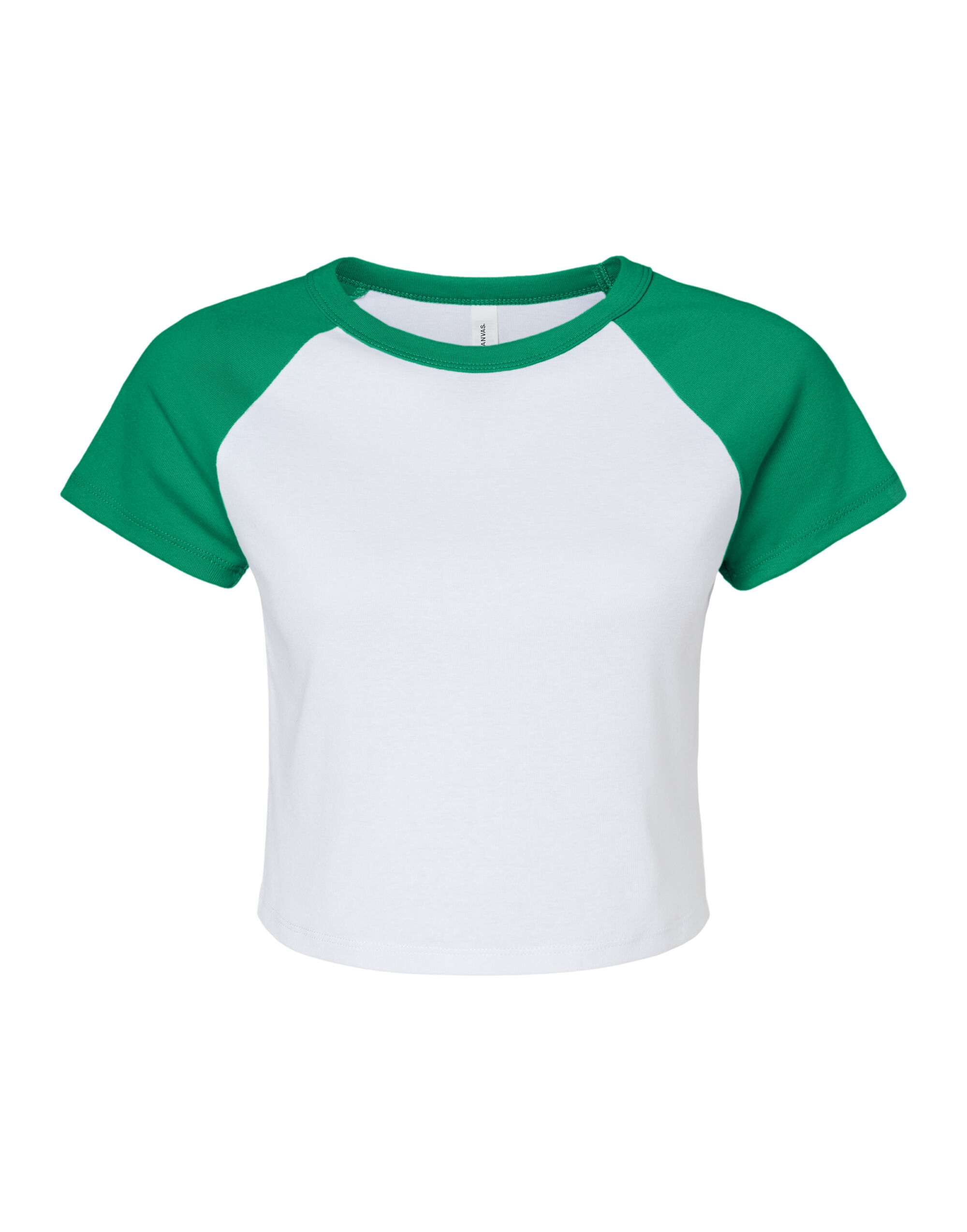 BE1201 Women’s Micro Rib Raglan Baby Tee White/Kelly BE1201 Women’s Micro Rib Raglan Baby Tee White/Kelly