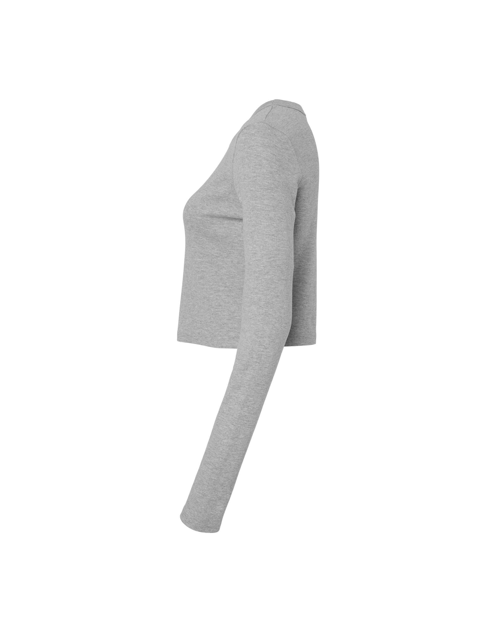 BE1501 Women’s Micro Rib Long Sleeve Tee Athletic Heather