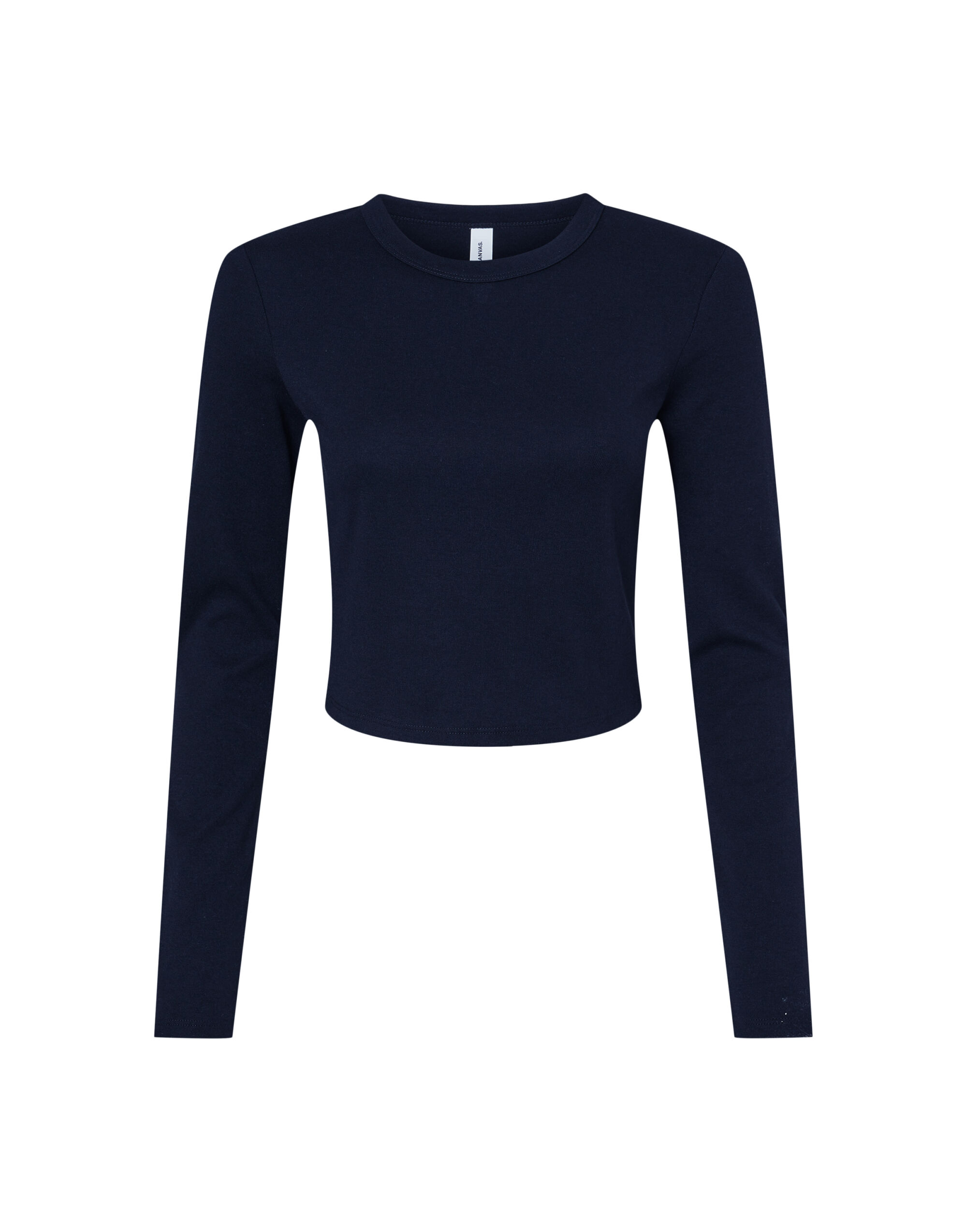 BE1501 Women’s Micro Rib Long Sleeve Tee Solid Navy Blend BE1501 Women’s Micro Rib Long Sleeve Tee Solid Navy Blend