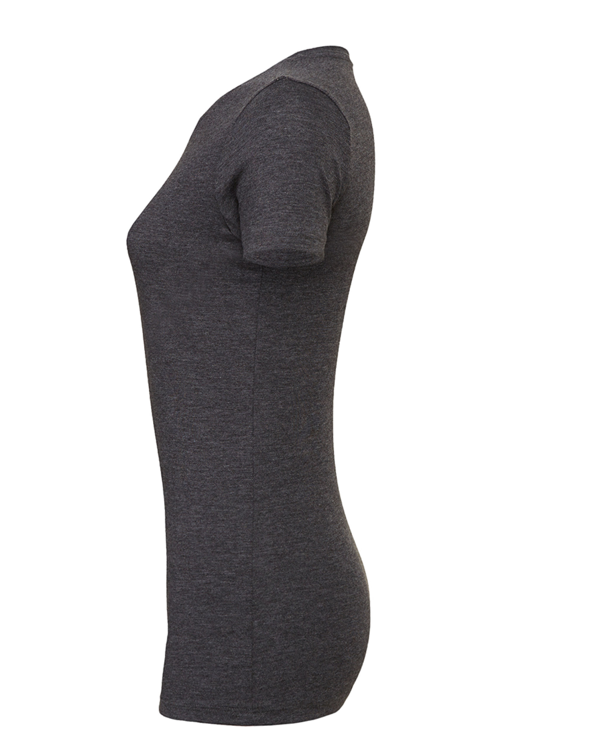 BE6004 Women’s Slim Fit Tee Dark Grey Heather