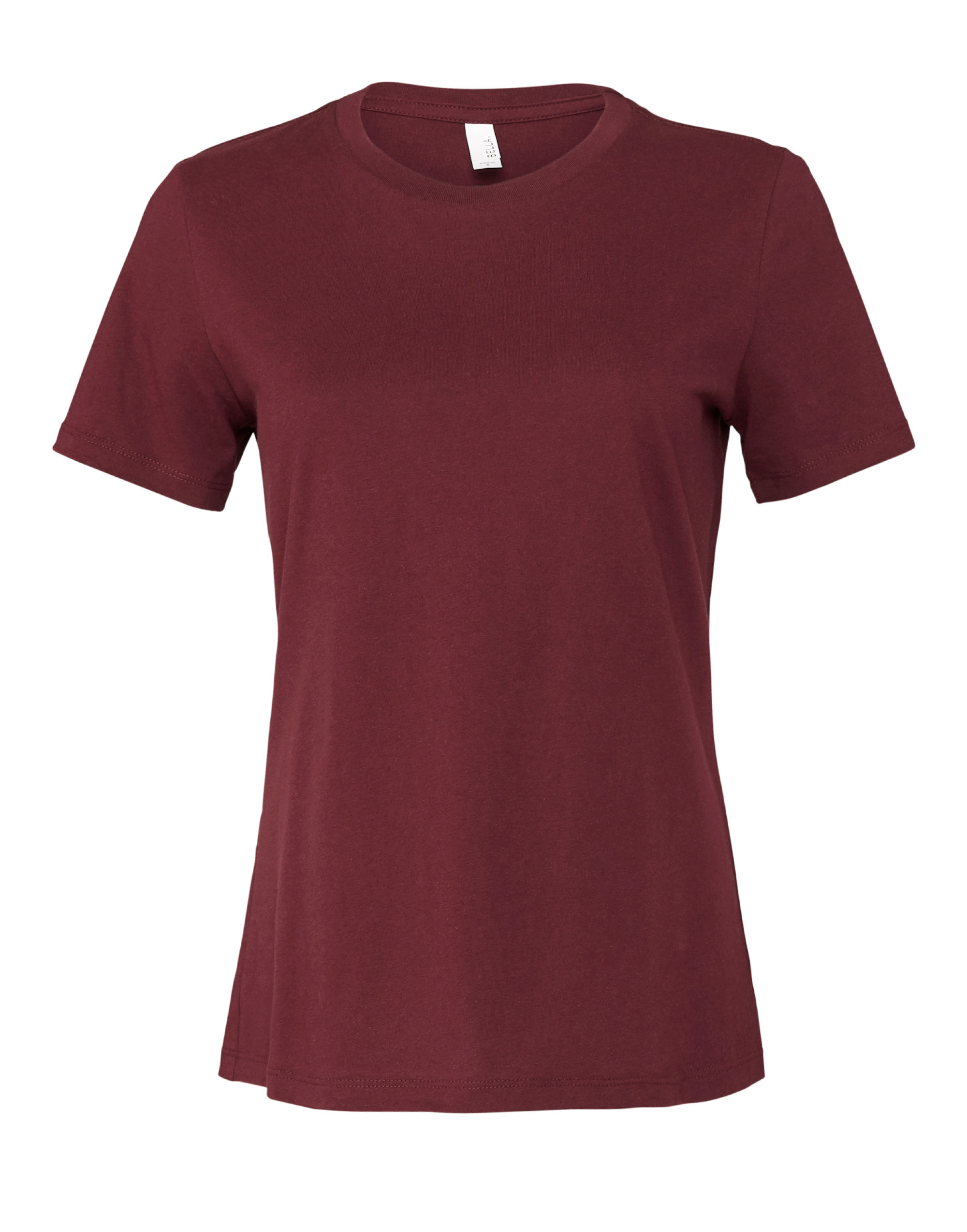 BE6400 Women’s Relaxed Jersey Short Sleeve Tee Maroon