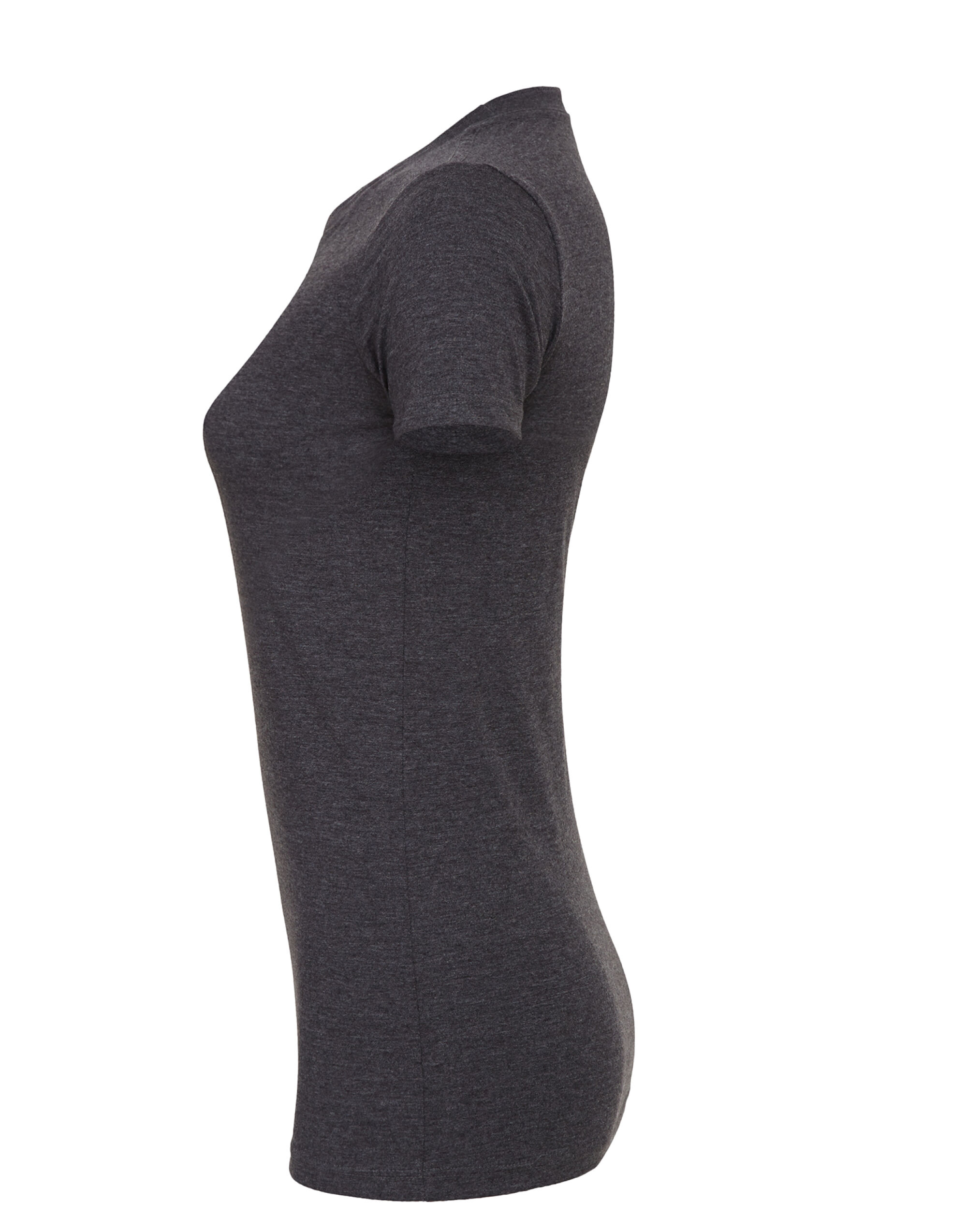 BE6400CVC Women’s Relaxed Heather Jersey Short Sleeve Tee Dark Grey Heather