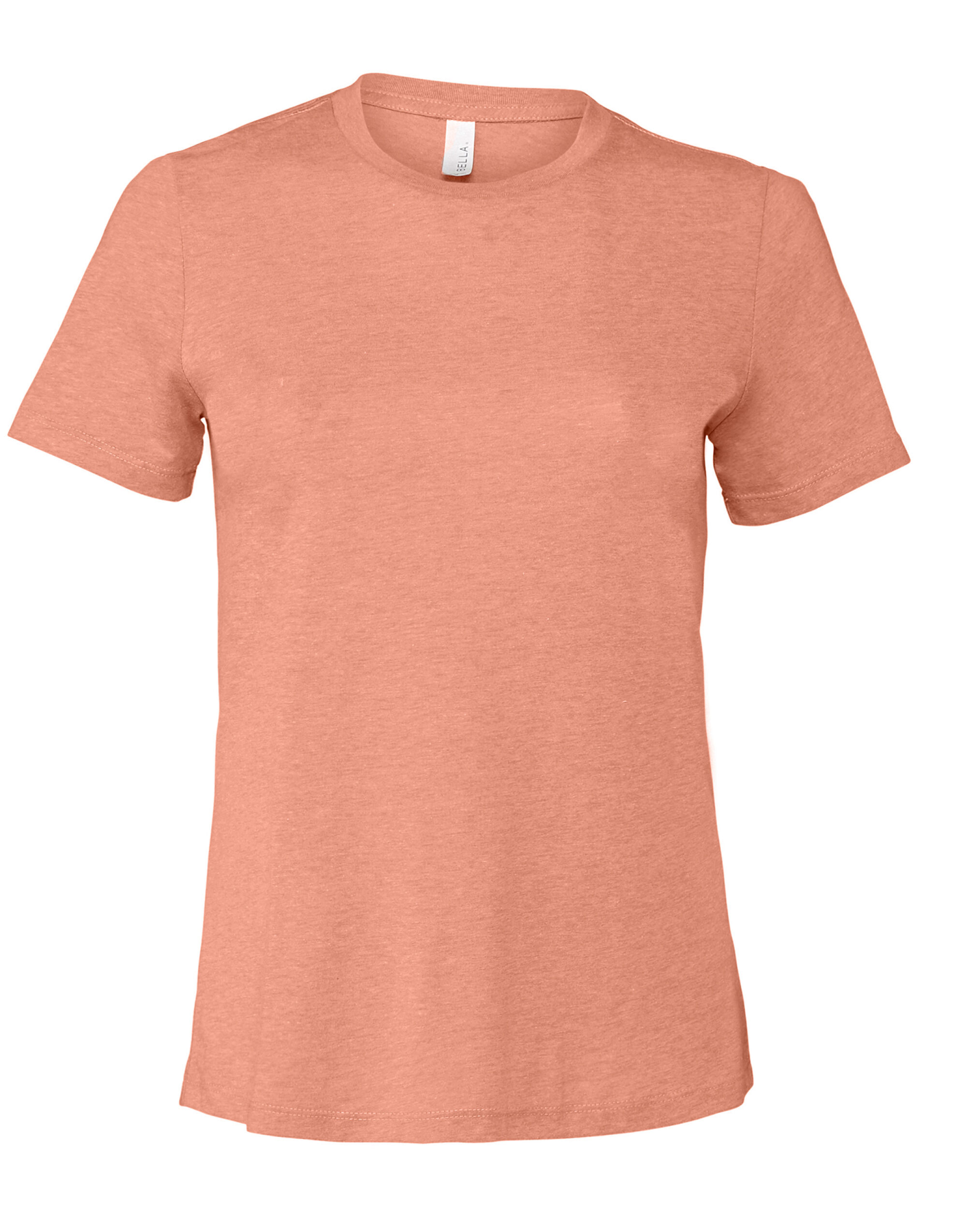 BE6400CVC Women’s Relaxed Heather Jersey Short Sleeve Tee Heather Sunset