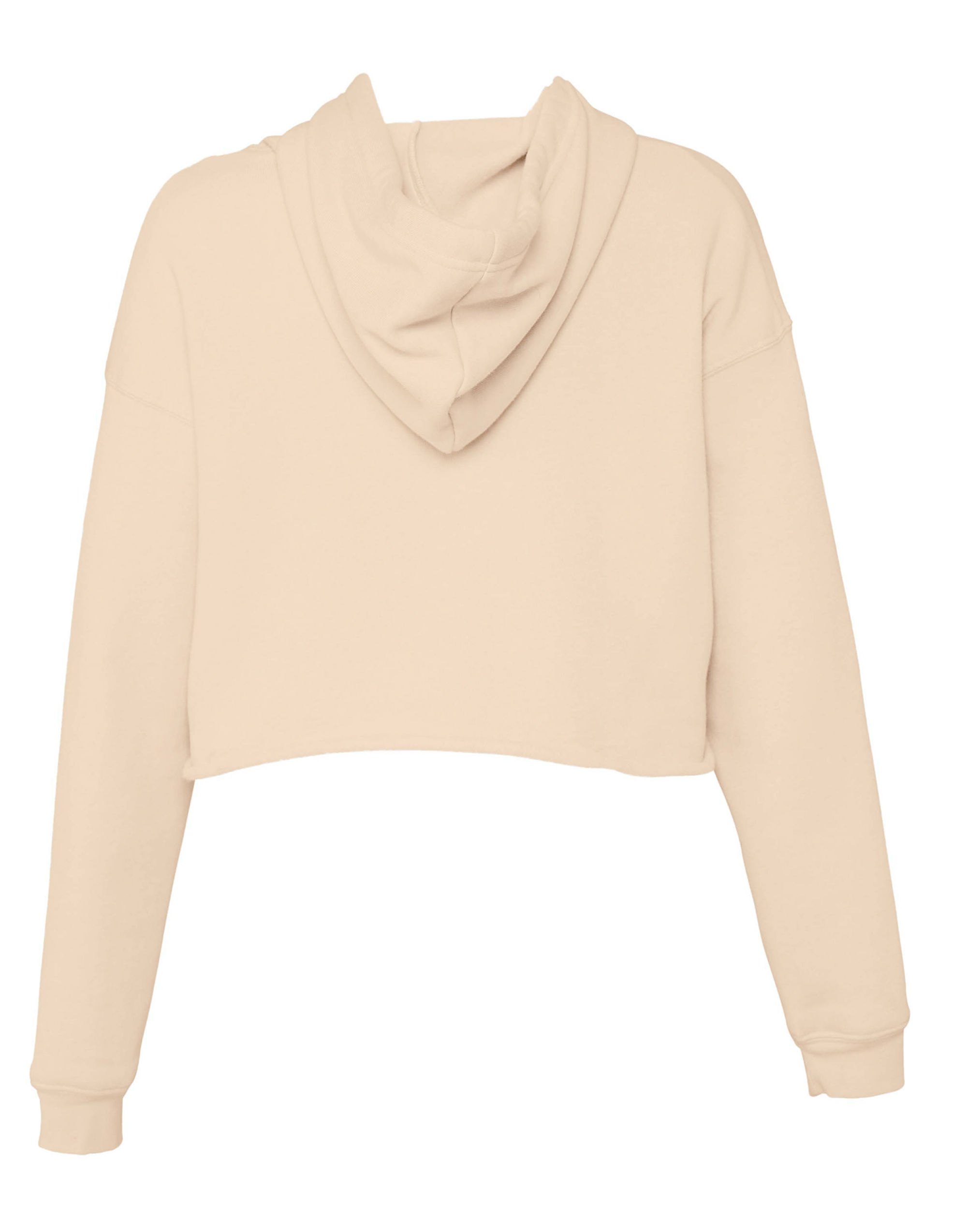 BE7502 Women’s Cropped Fleece Hoodie Heather Dust
