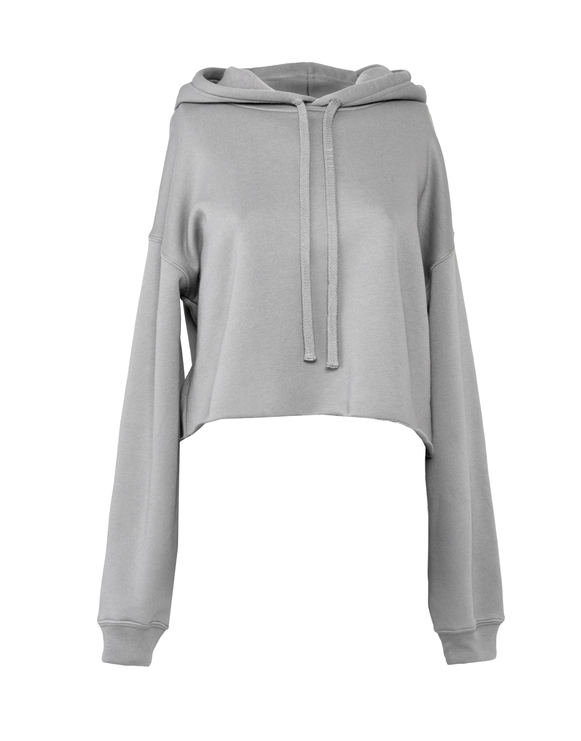 BE7502 Women’s Cropped Fleece Hoodie Storm Grey BE7502 Women’s Cropped Fleece Hoodie Storm Grey
