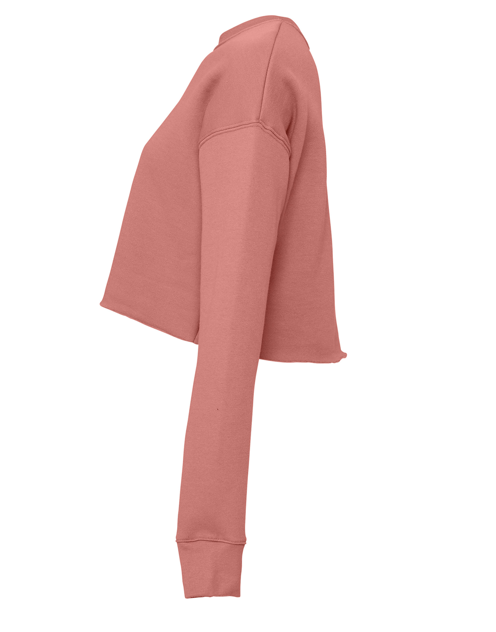BE7503 Women’s Cropped Crew Fleece Mauve
