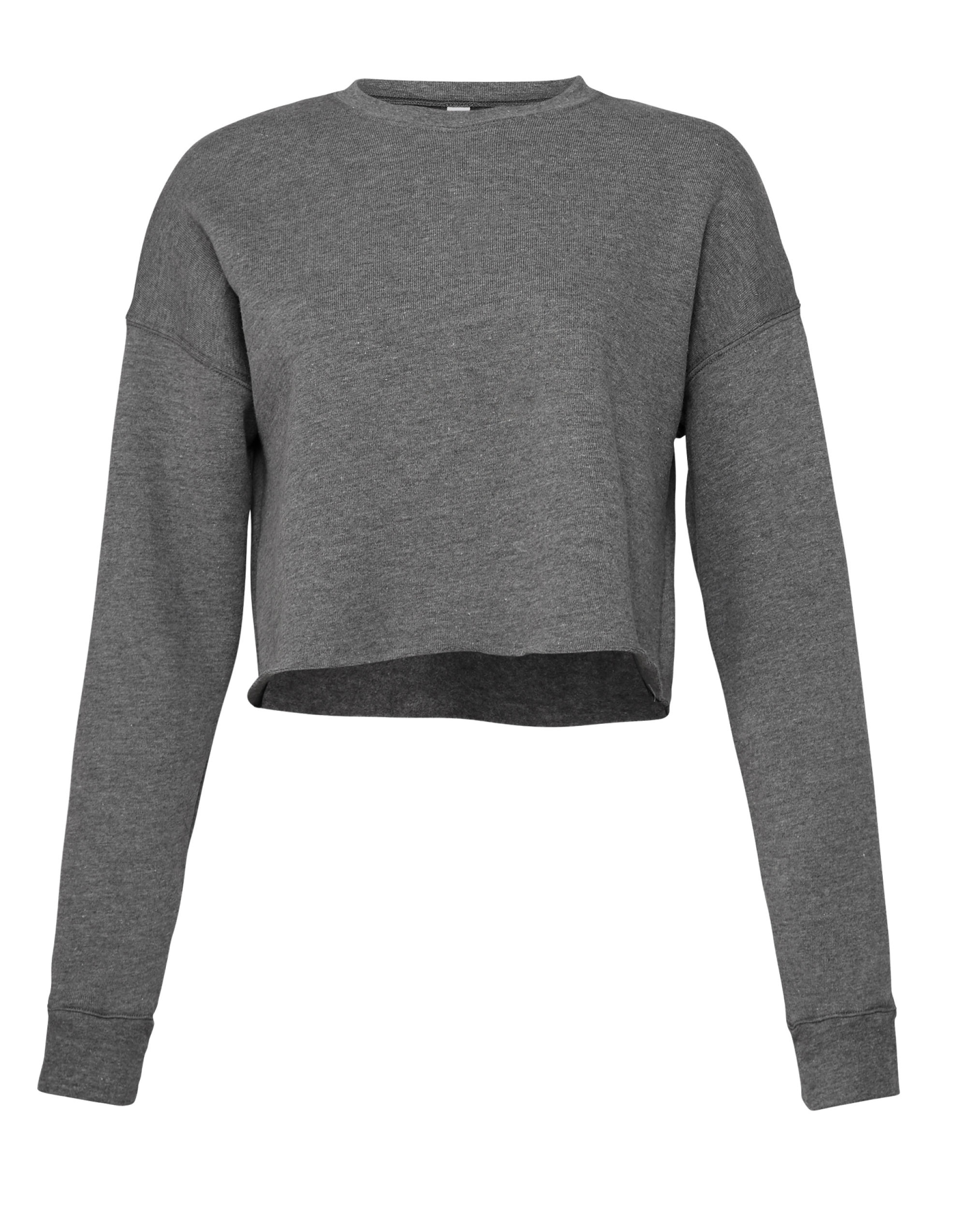 BE7503 Women’s Cropped Crew Fleece Deep Heather BE7503 Women’s Cropped Crew Fleece Deep Heather