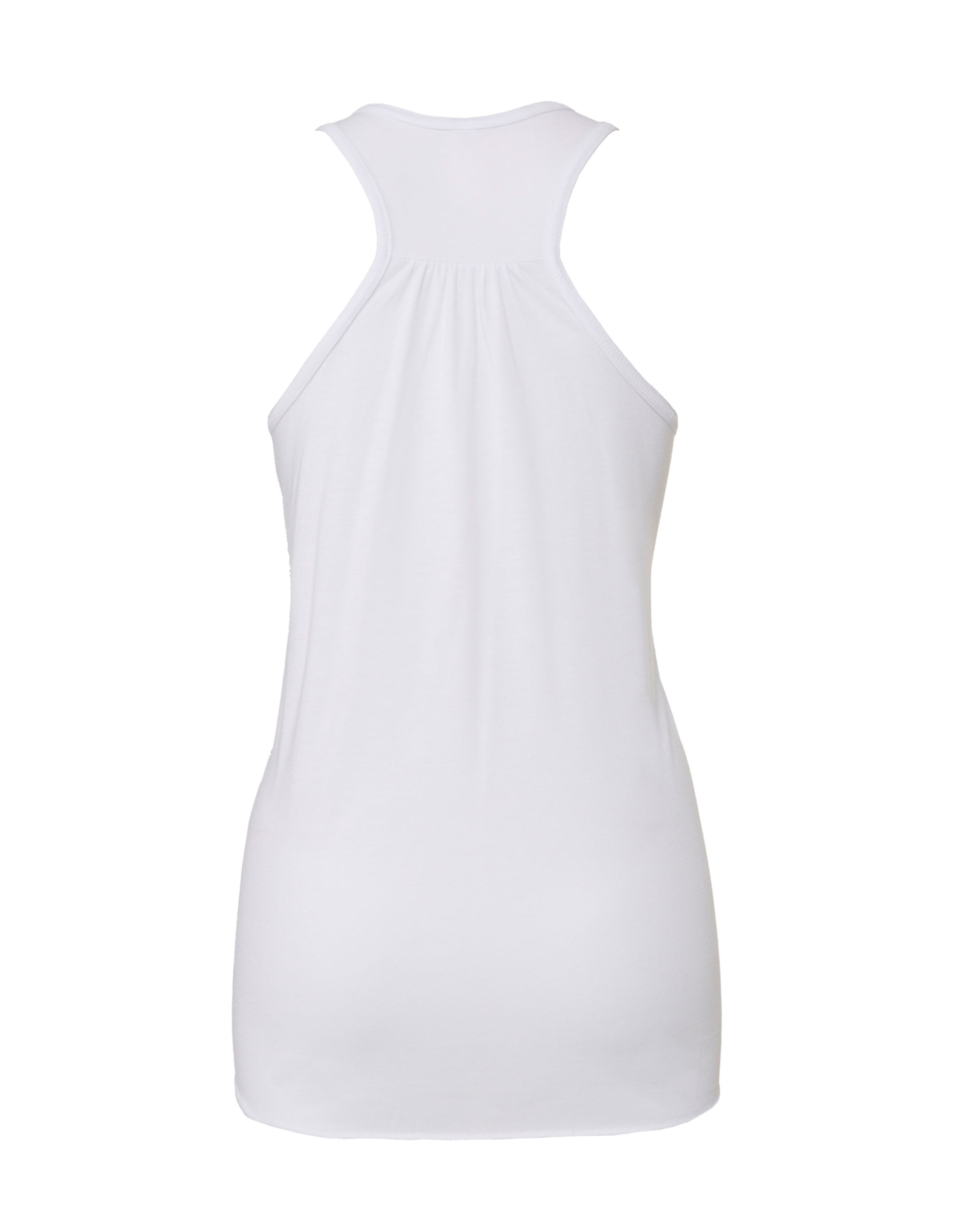 BE8800 Women’s Flowy Racerback Tank White