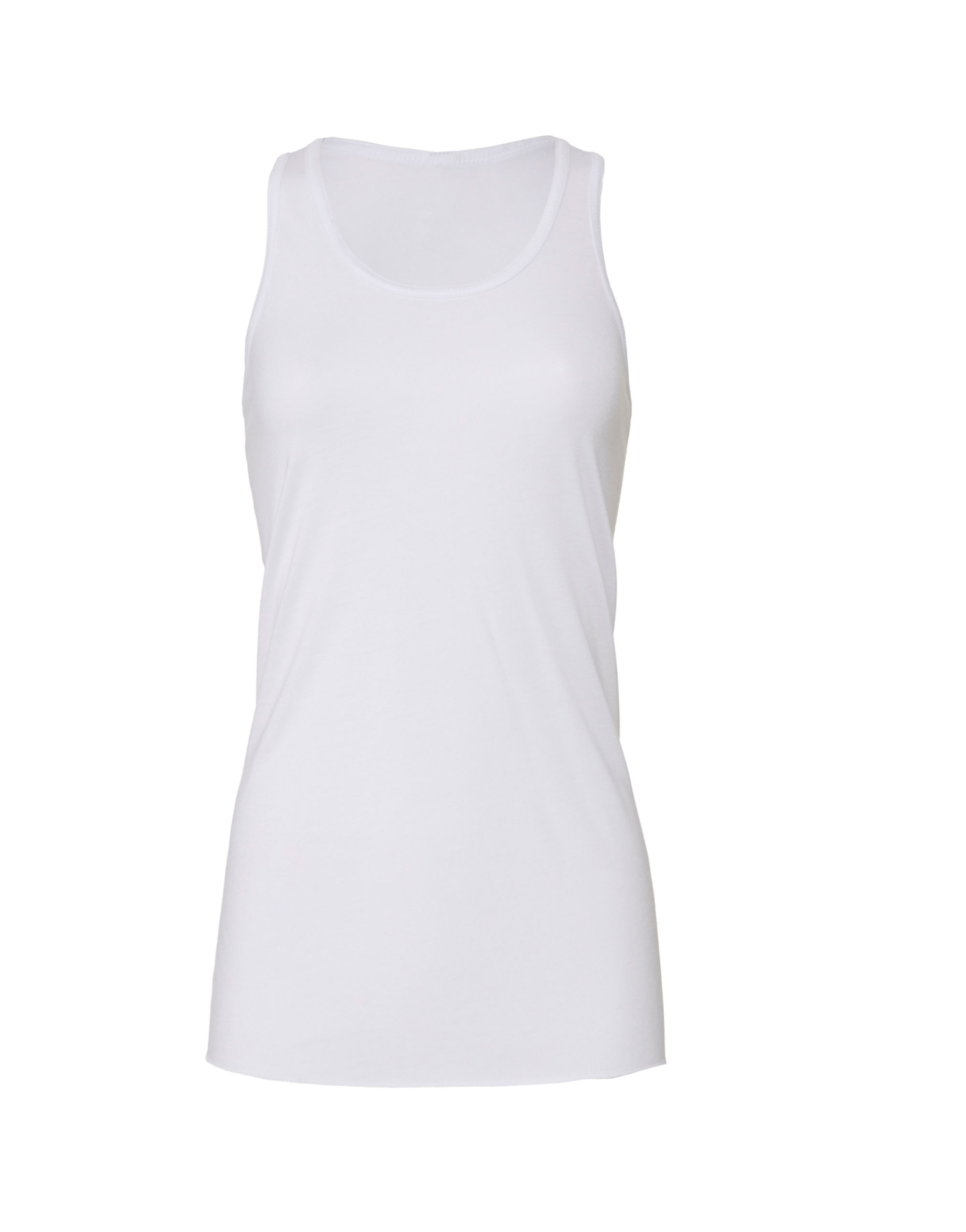 BE8800 Women’s Flowy Racerback Tank White BE8800 Women’s Flowy Racerback Tank White