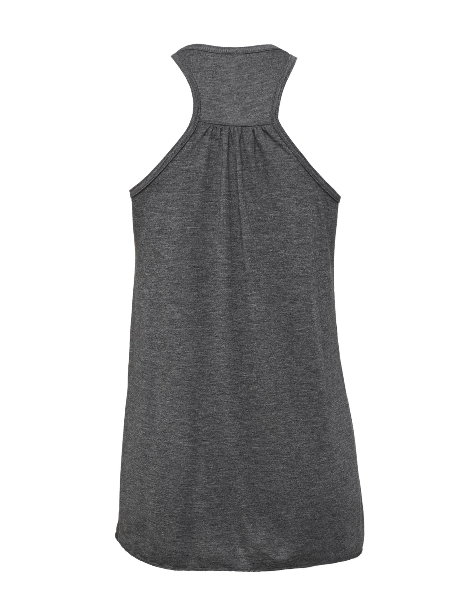 BE8800 Women’s Flowy Racerback Tank Dark Heather