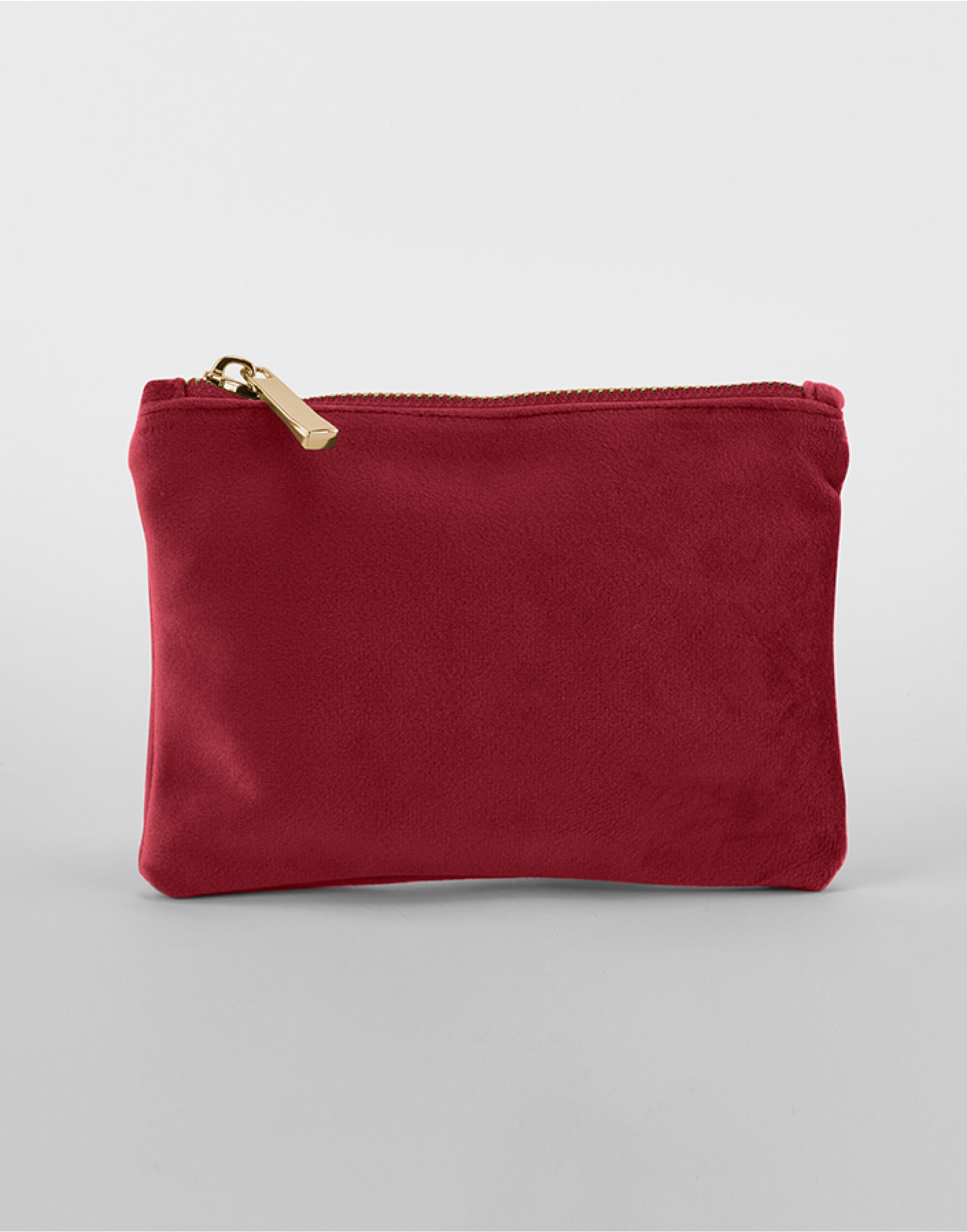 BG715 Velvet Accessory Pouch Ruby Red
