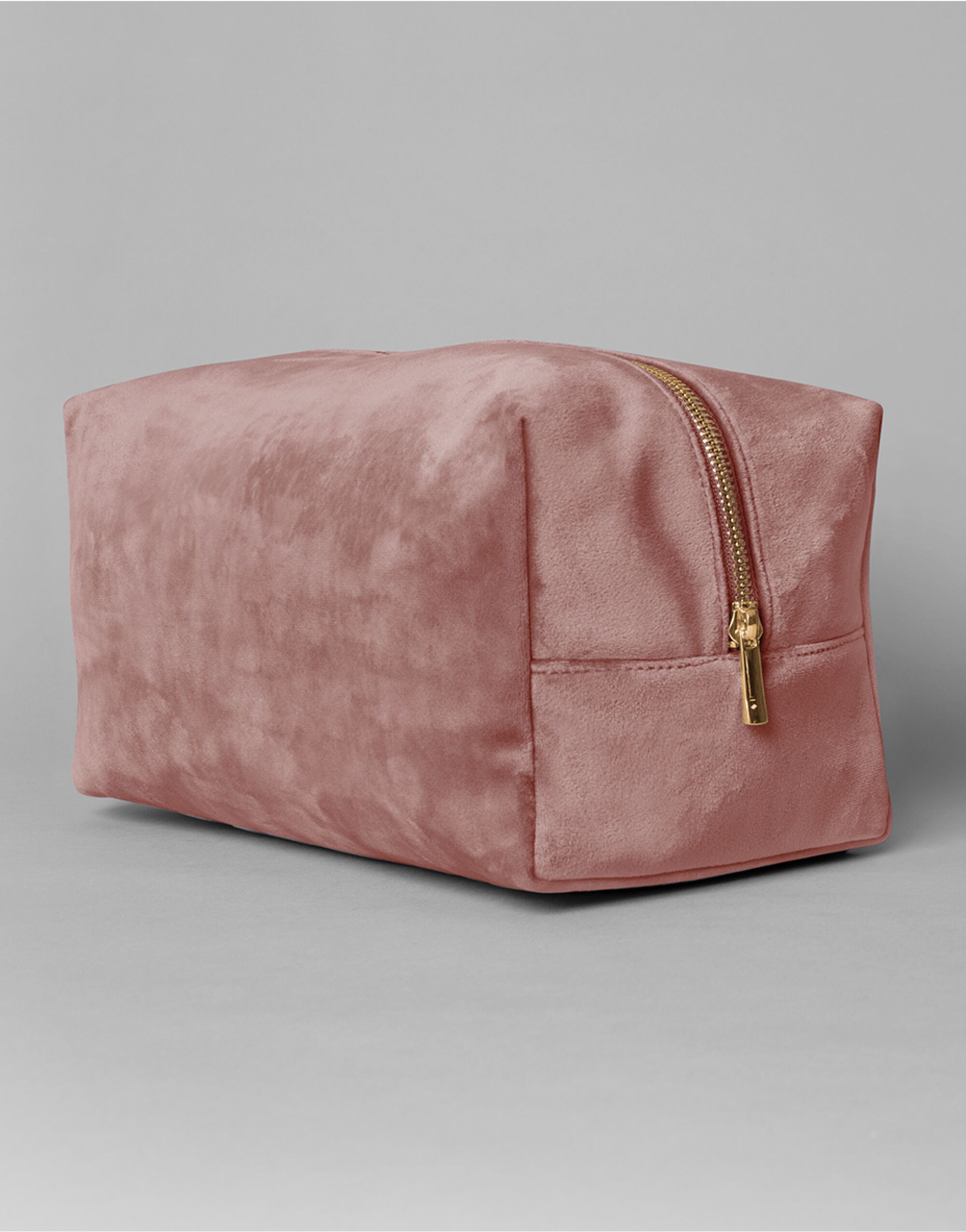 BG716 Rose Quartz Velvet Toiletry/Accessory Case