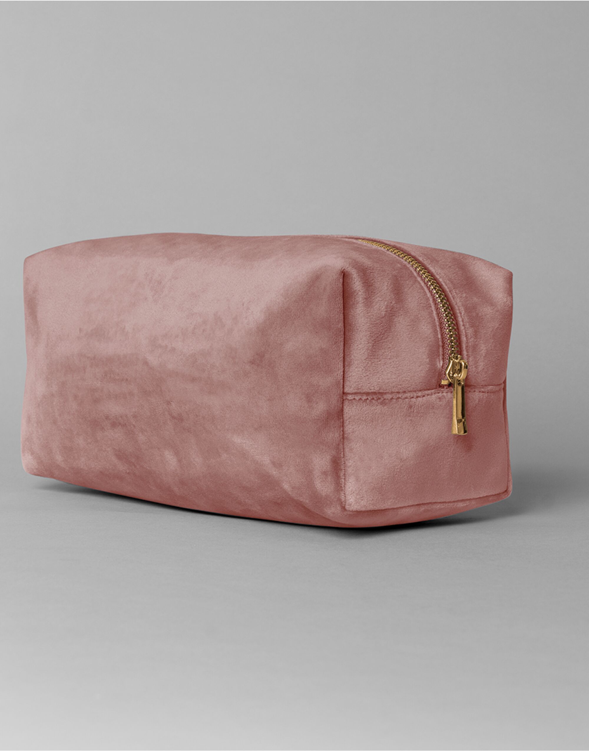 BG716 Rose Quartz Velvet Toiletry/Accessory Case