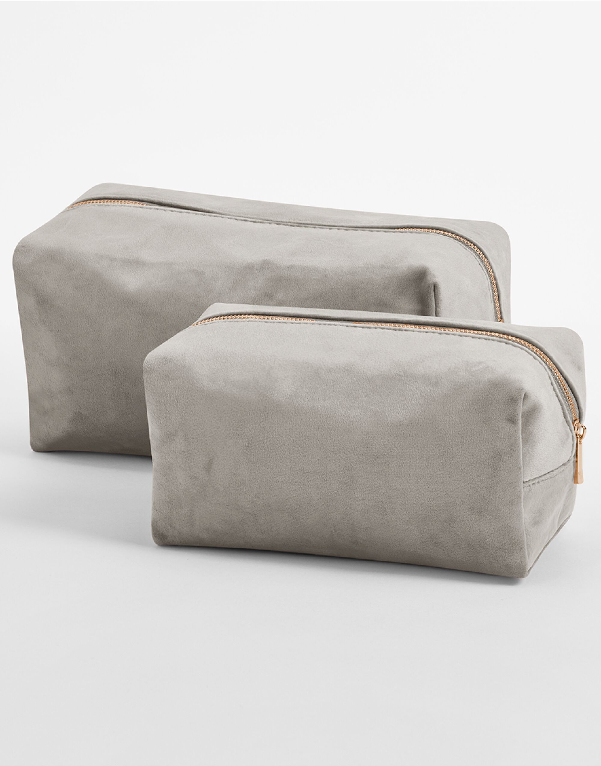 BG716 Velvet Toiletry/Accessory Case Moonstone