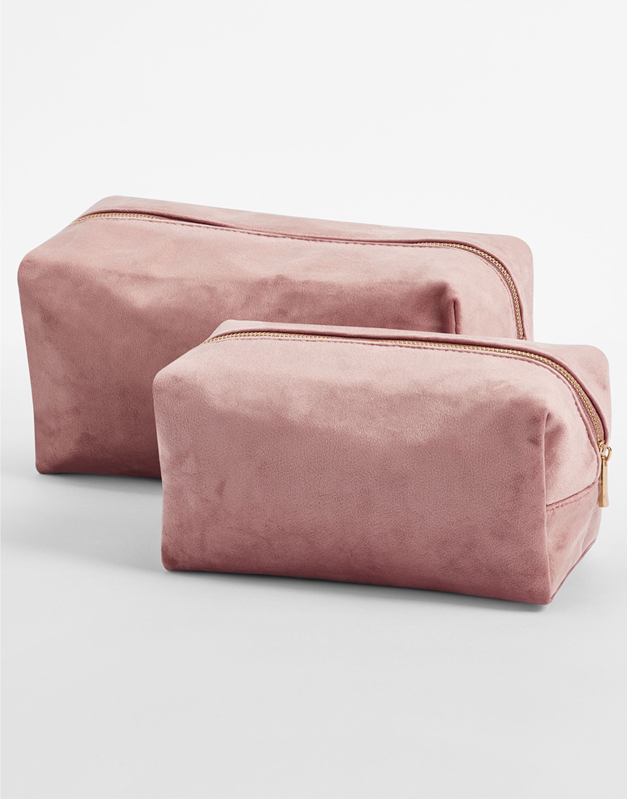 BG716 Rose Quartz Velvet Toiletry/Accessory Case