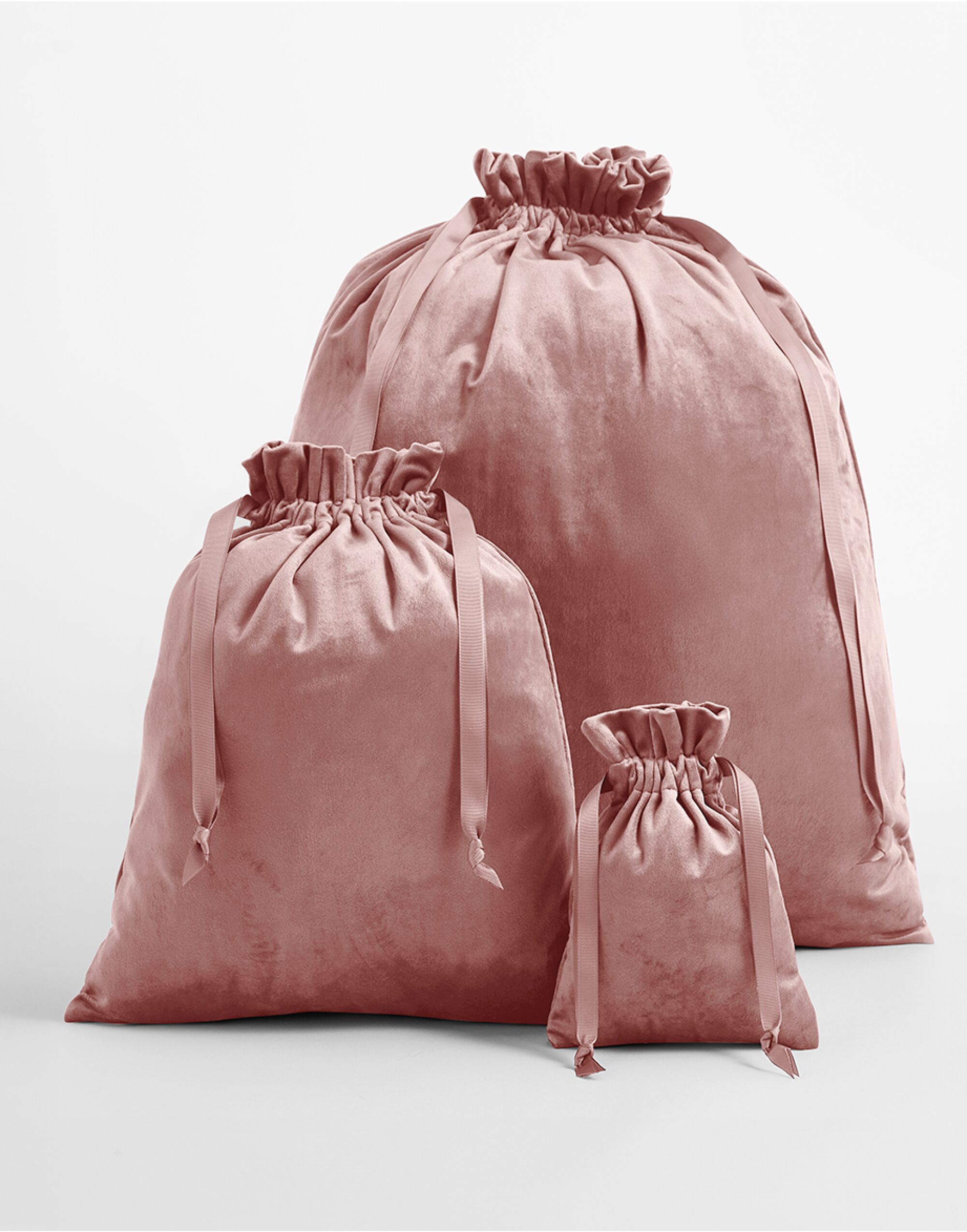 BG718 Velvet Gift Bag Rose Quartz