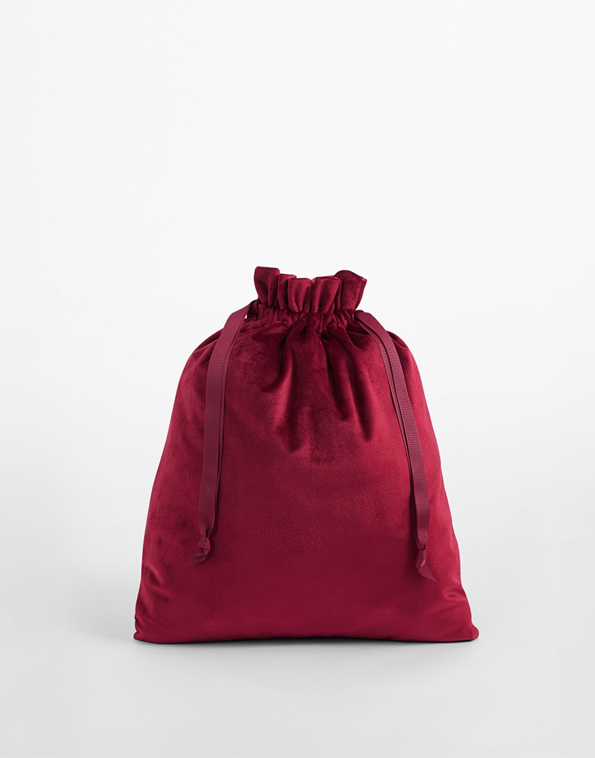 BG718 Velvet Gift Bag Ruby Red