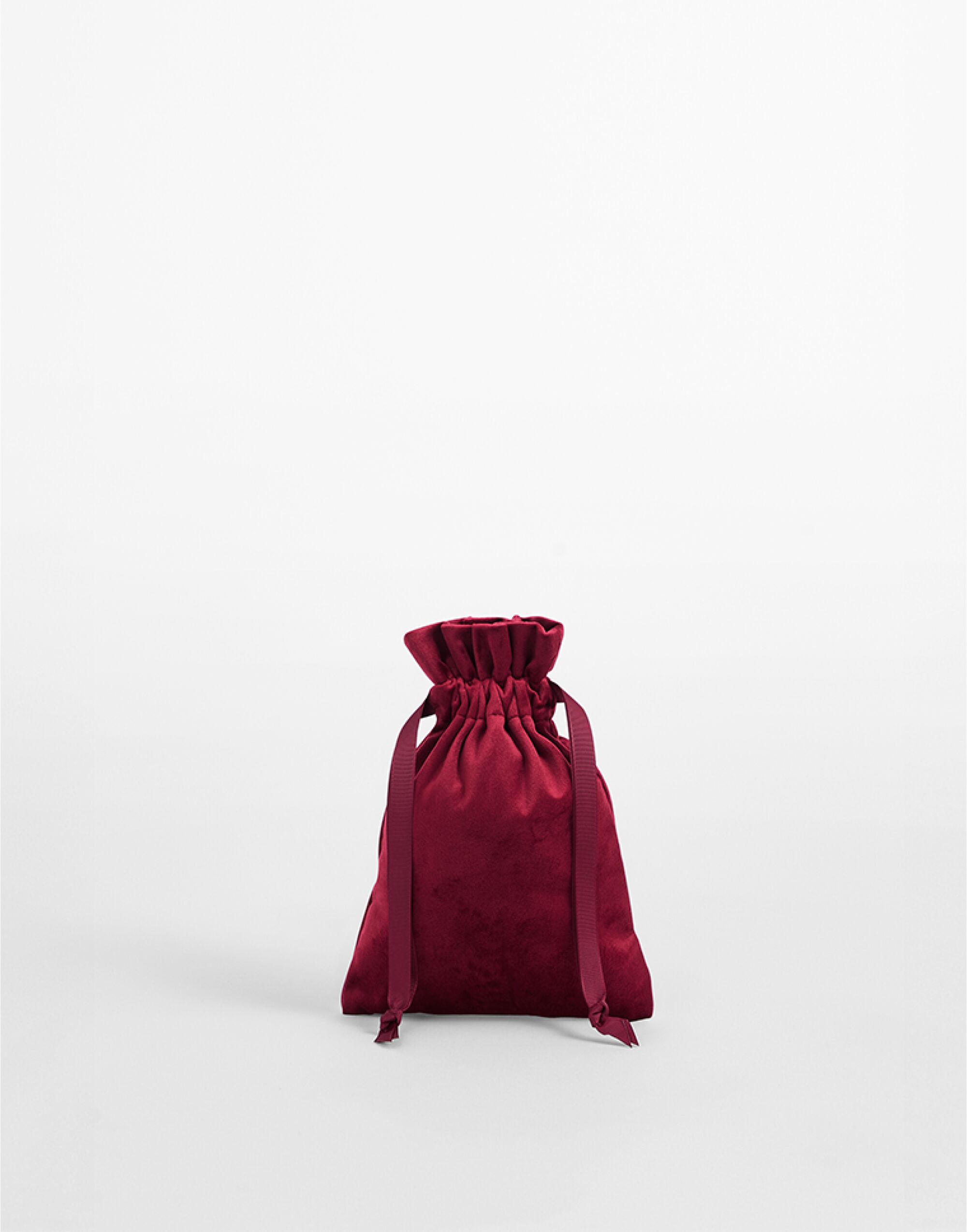 BG718 Velvet Gift Bag Ruby Red