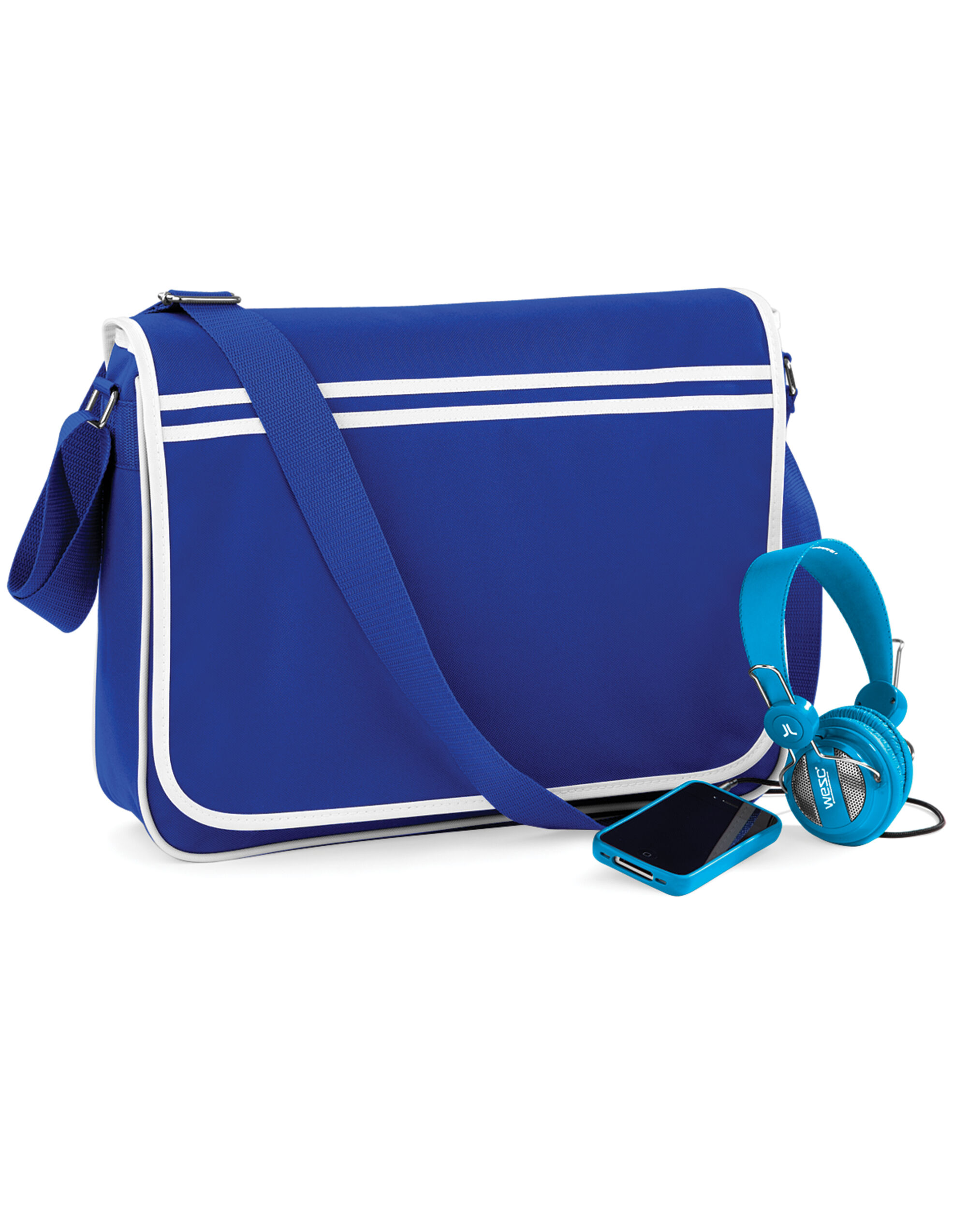 Bright Royal/White Retro Messenger