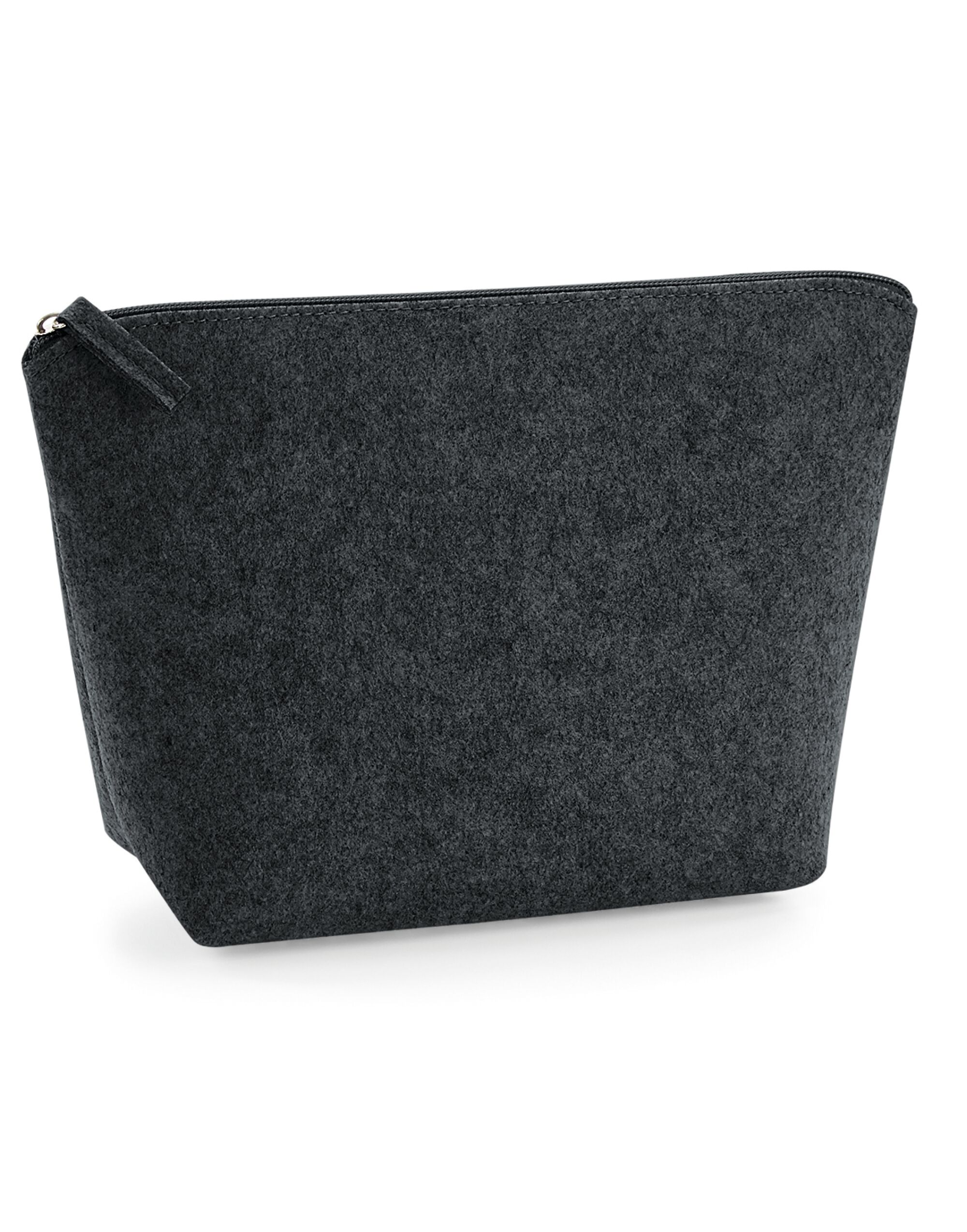 BG724 Charcoal Melange Felt Accessory Bag