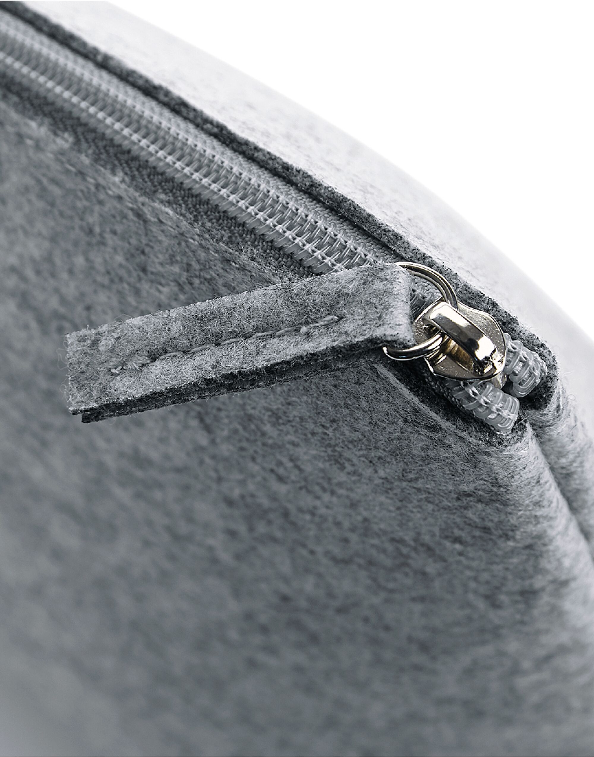 BG724 Grey Melange Felt Accessory Bag