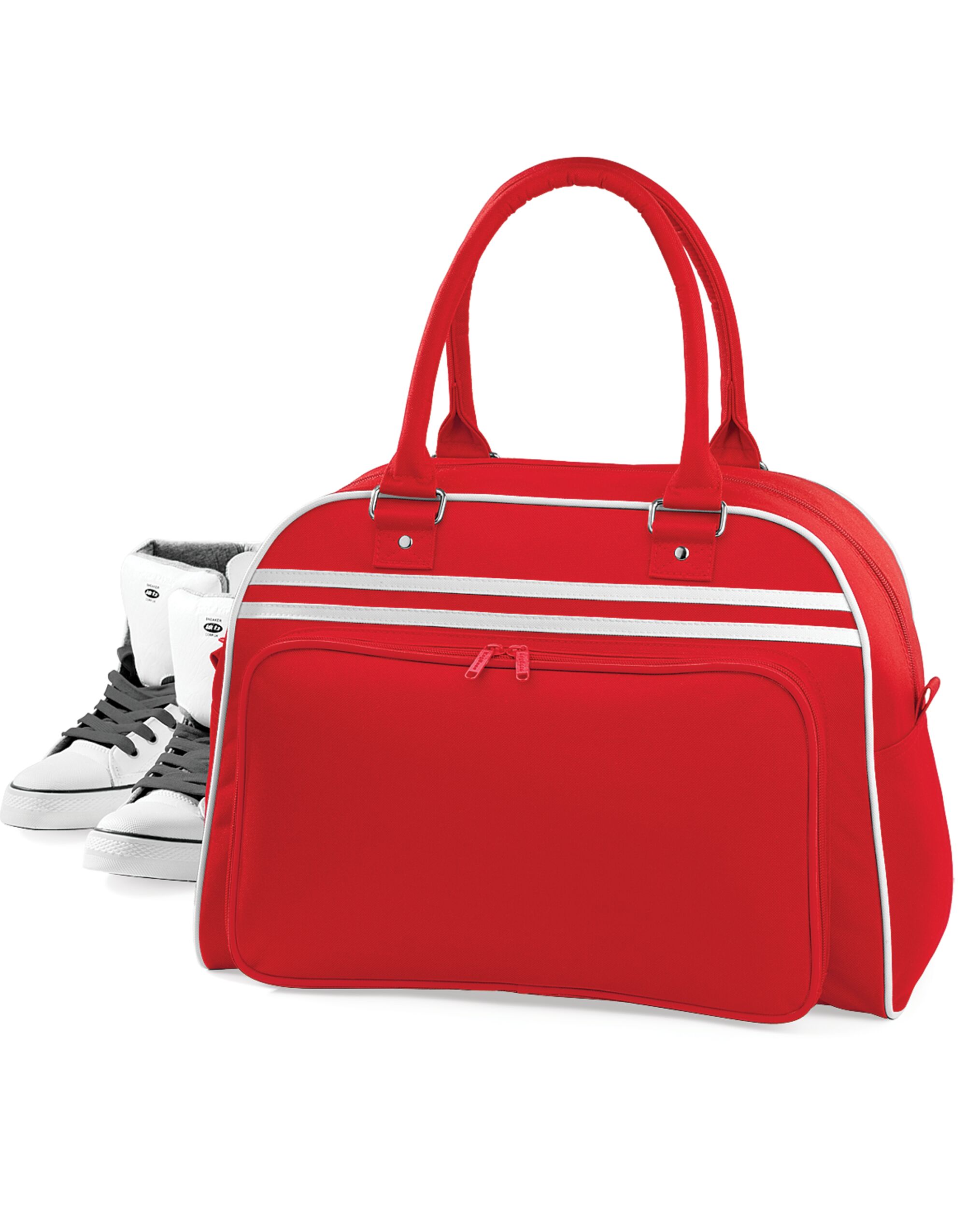 Classic Red/White Retro Bowling Bag