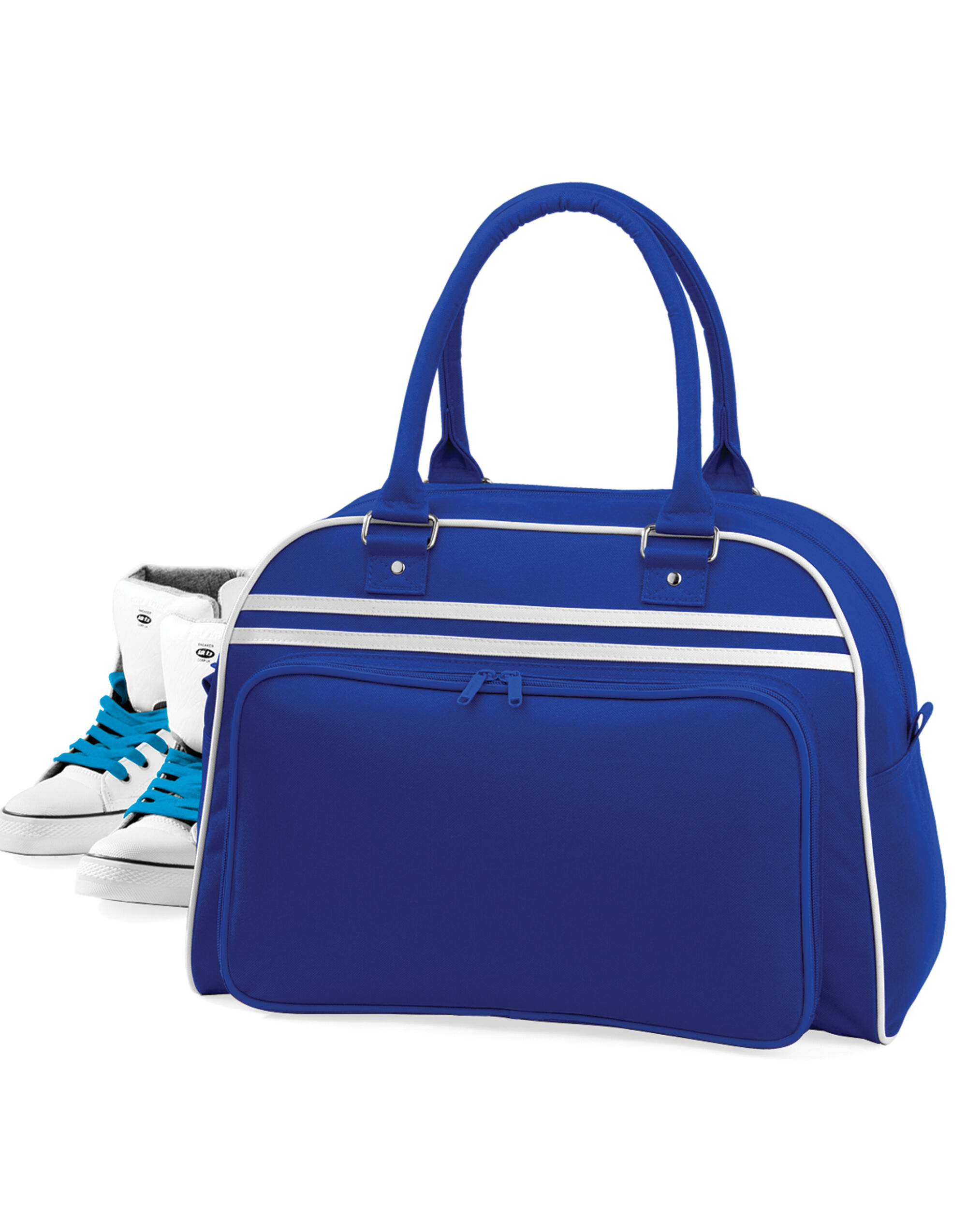 Bright Royal/White Retro Bowling Bag
