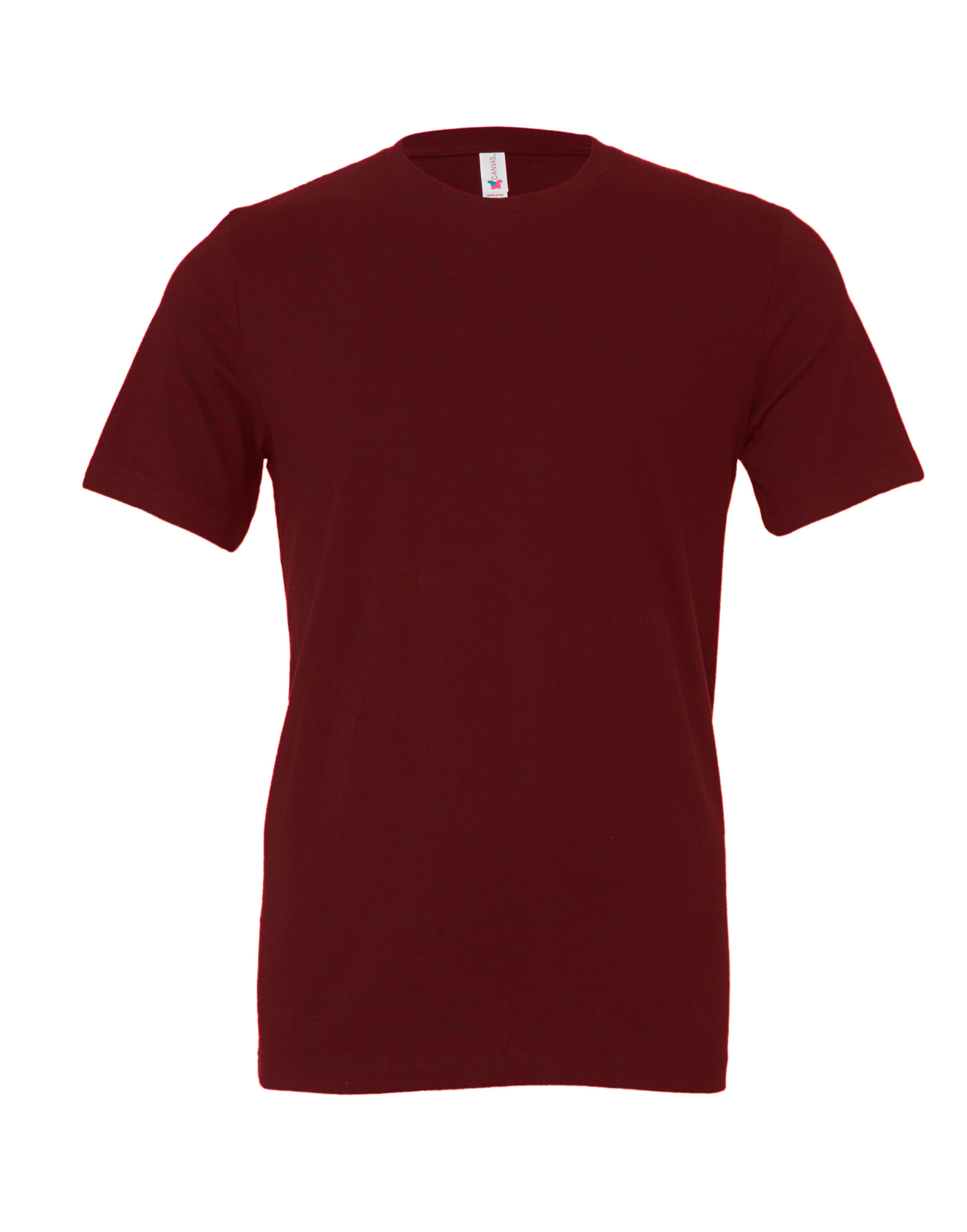CA3001 Canvas Unisex Jersey Short Sleeve Tee Maroon CA3001 Canvas Unisex Jersey Short Sleeve Tee Maroon