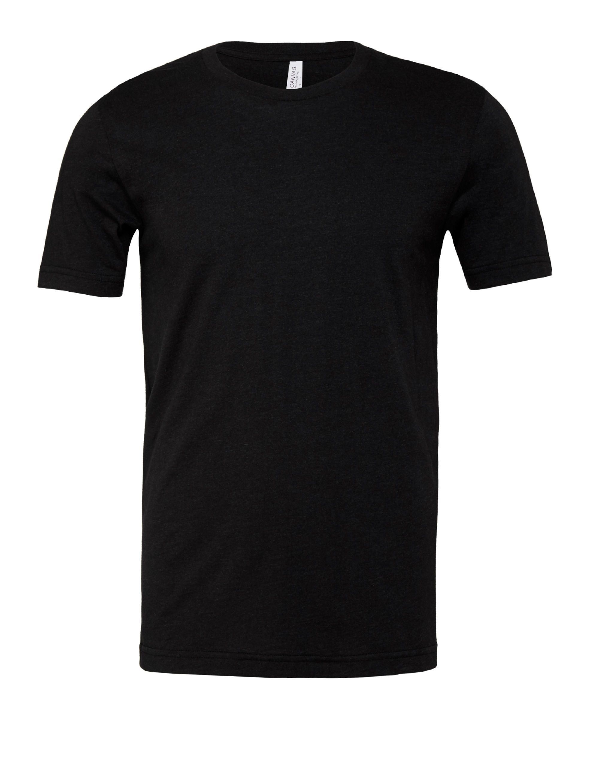 CA3001CVC Unisex Heather Jersey Short Sleeve Tee Black/Heather