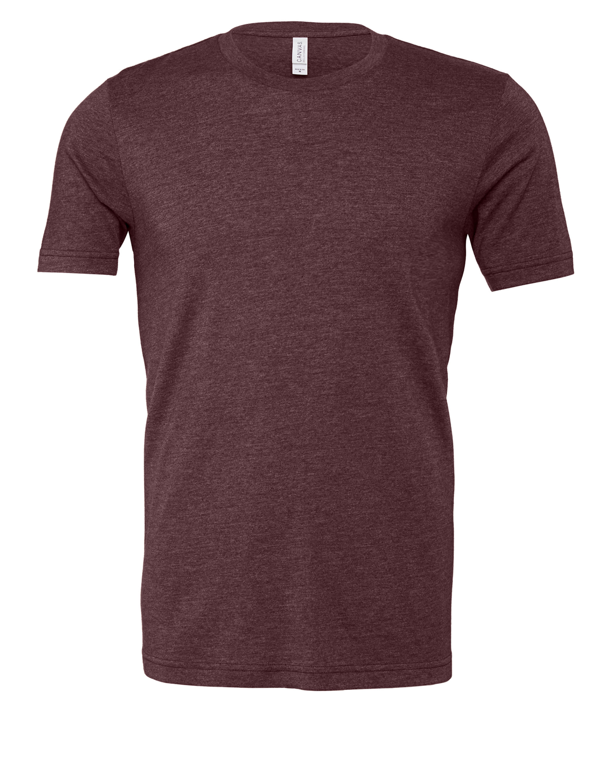 CA3001CVC Unisex Heather Jersey Short Sleeve Tee Heather Maroon CA3001CVC Unisex Heather Jersey Short Sleeve Tee Heather Maroon