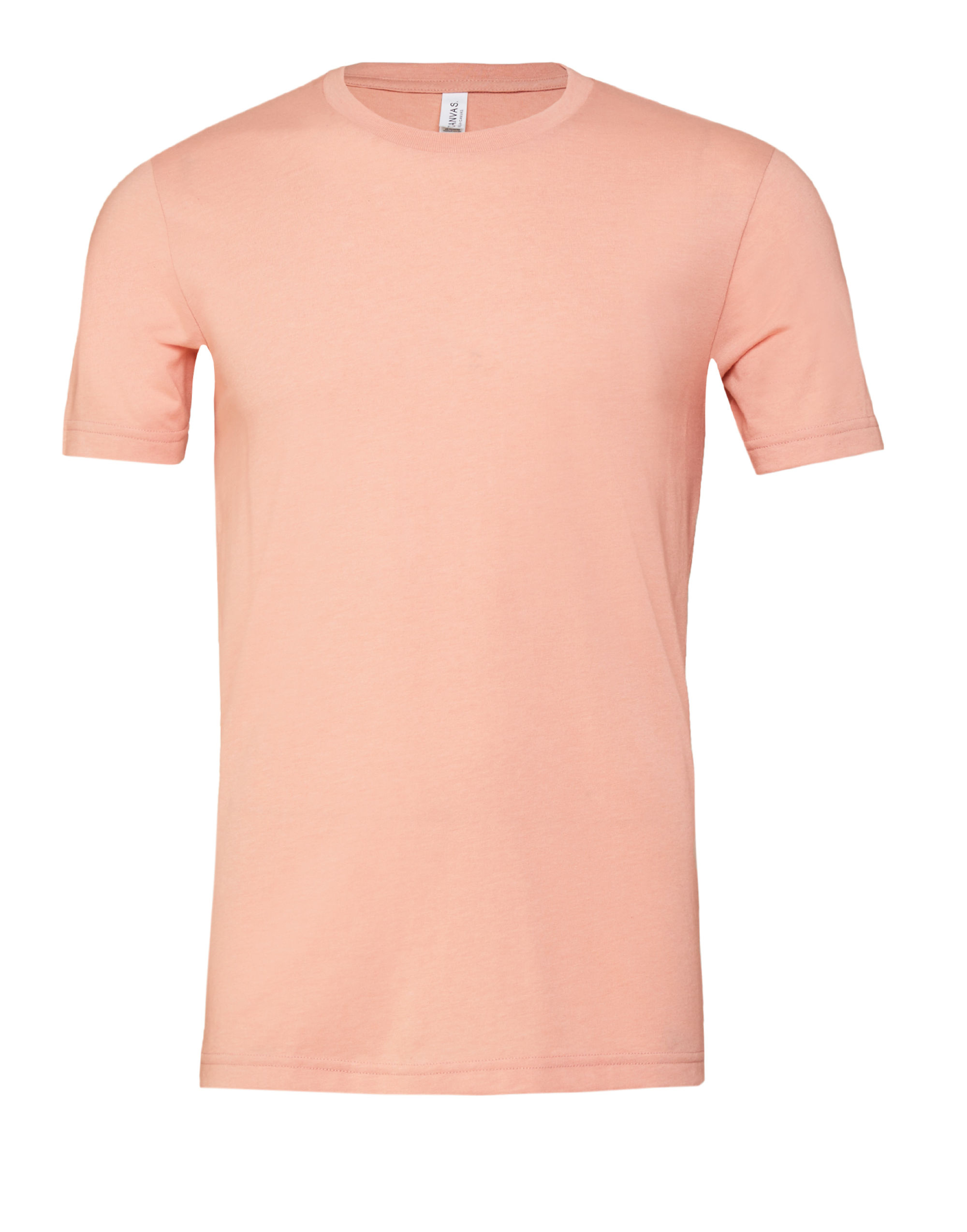 CA3001CVC Unisex Heather Jersey Short Sleeve Tee Heather Peach