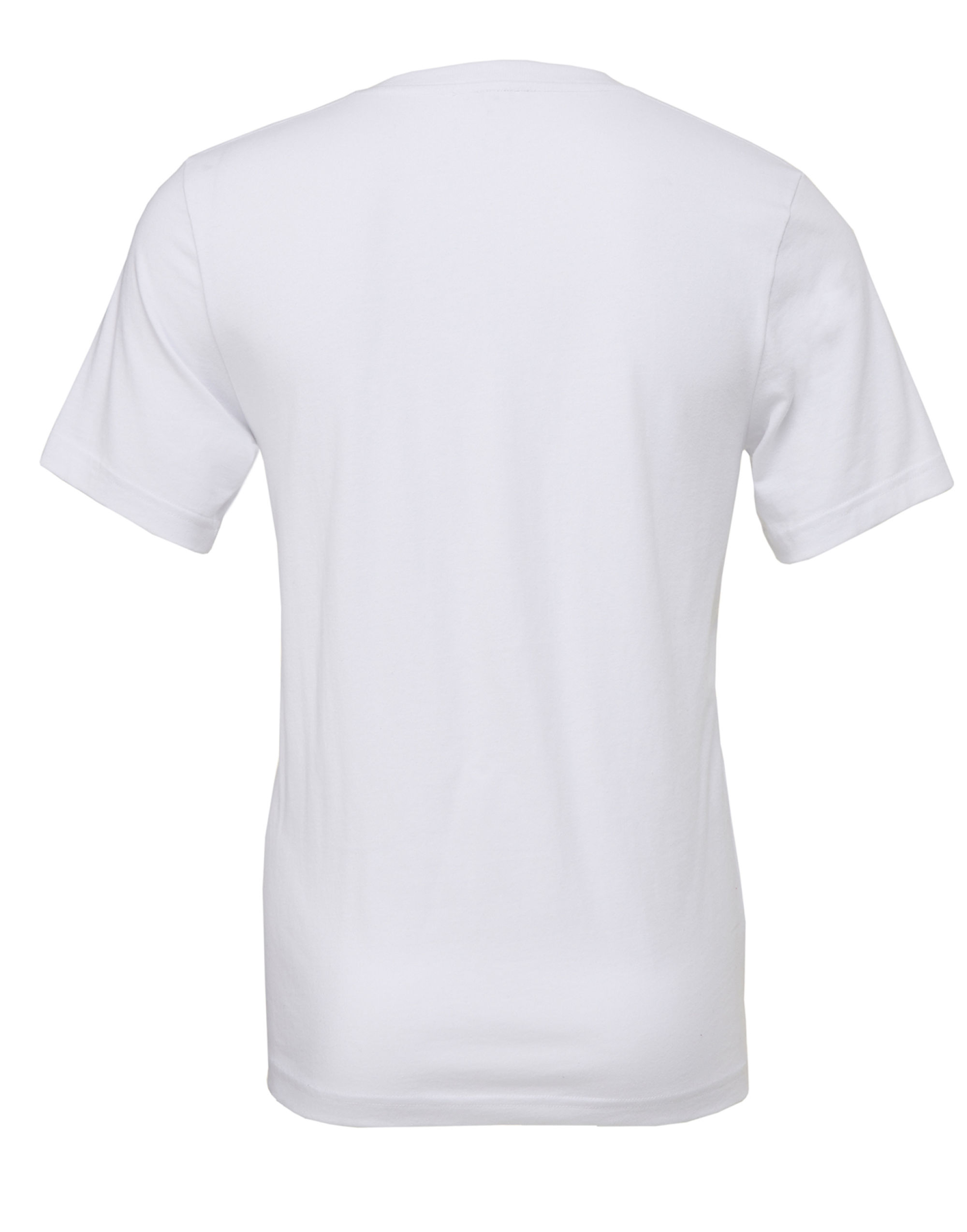 CA3005 Canvas Unisex Jersey Short Sleeve V-Neck Tee White