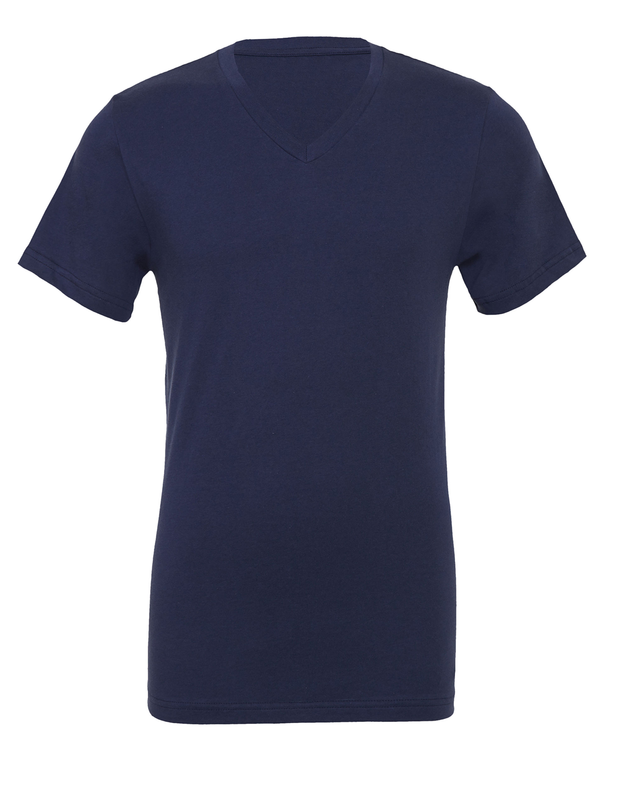 CA3005 Canvas Unisex Jersey Short Sleeve V-Neck Tee Navy