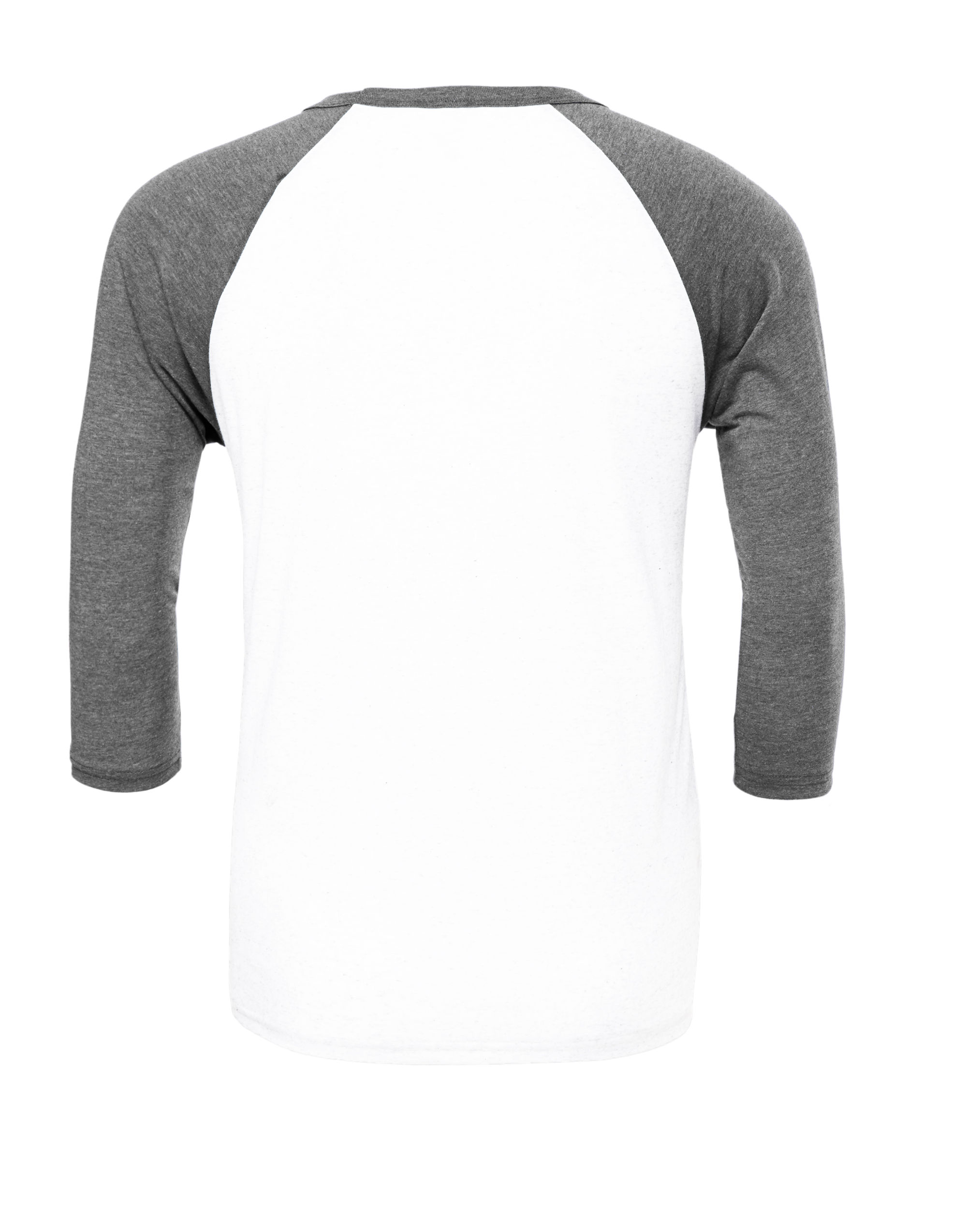 CA3200 Canvas Unisex 3/4 Sleeve Baseball Tee White/Deep Heather