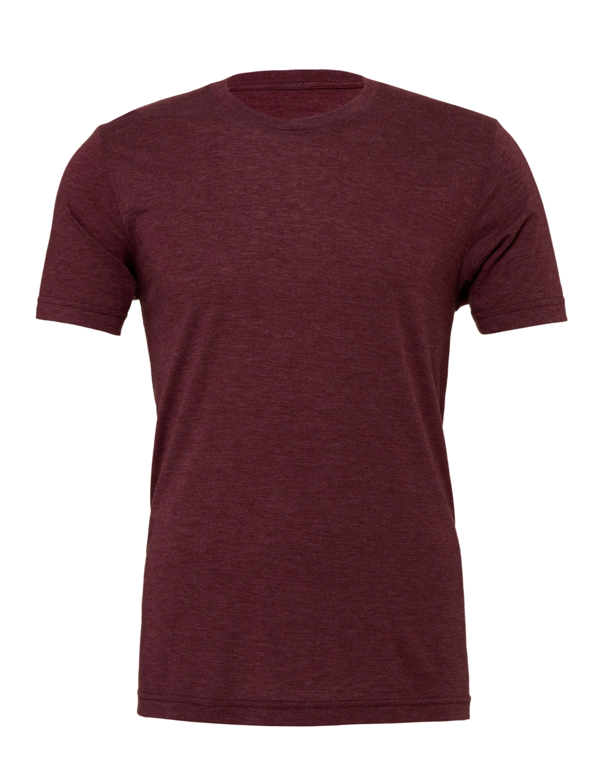 CA3413 Canvas Unisex Triblend Short Sleeve Tee Maroon Triblend