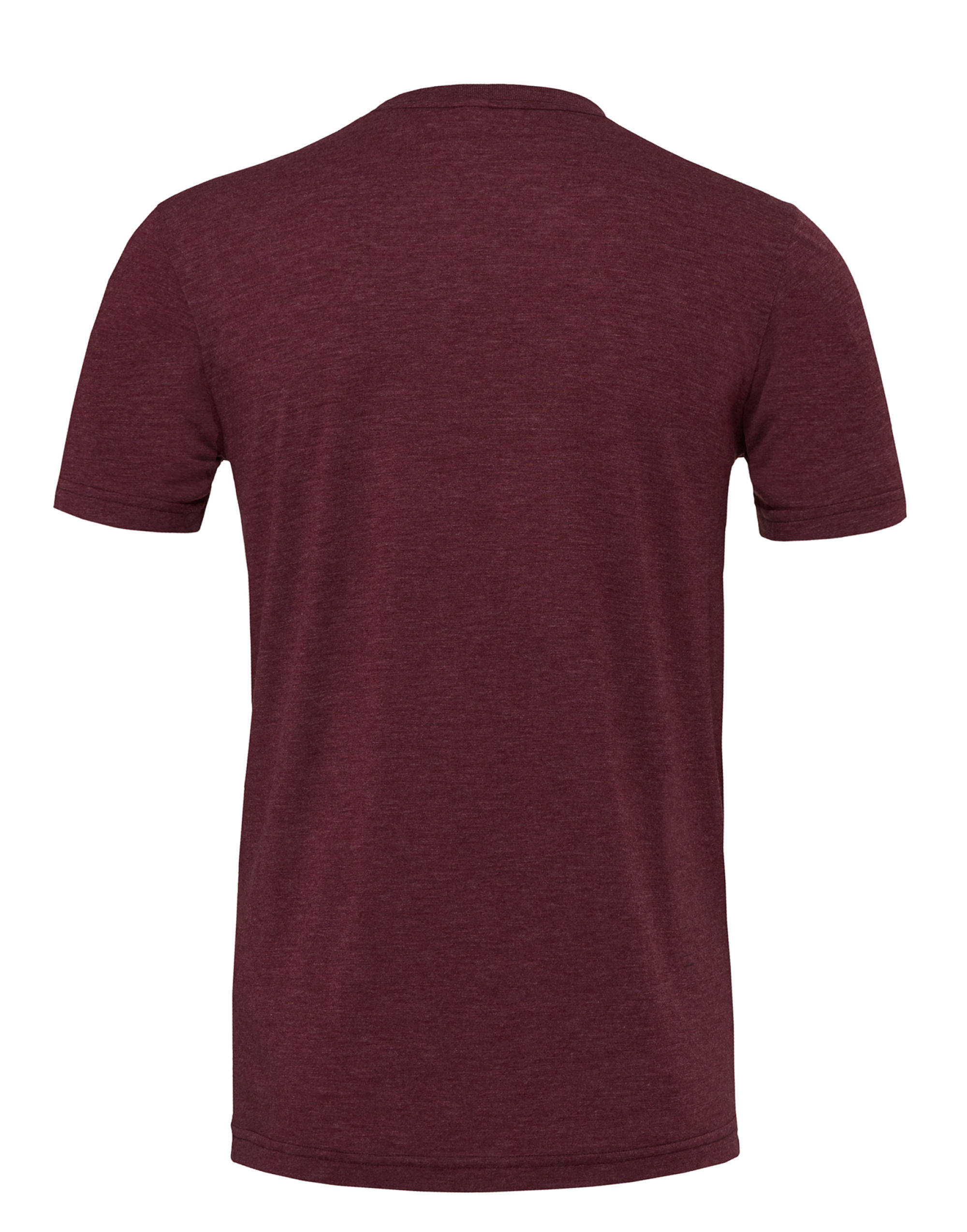 CA3413 Canvas Unisex Triblend Short Sleeve Tee Maroon Triblend