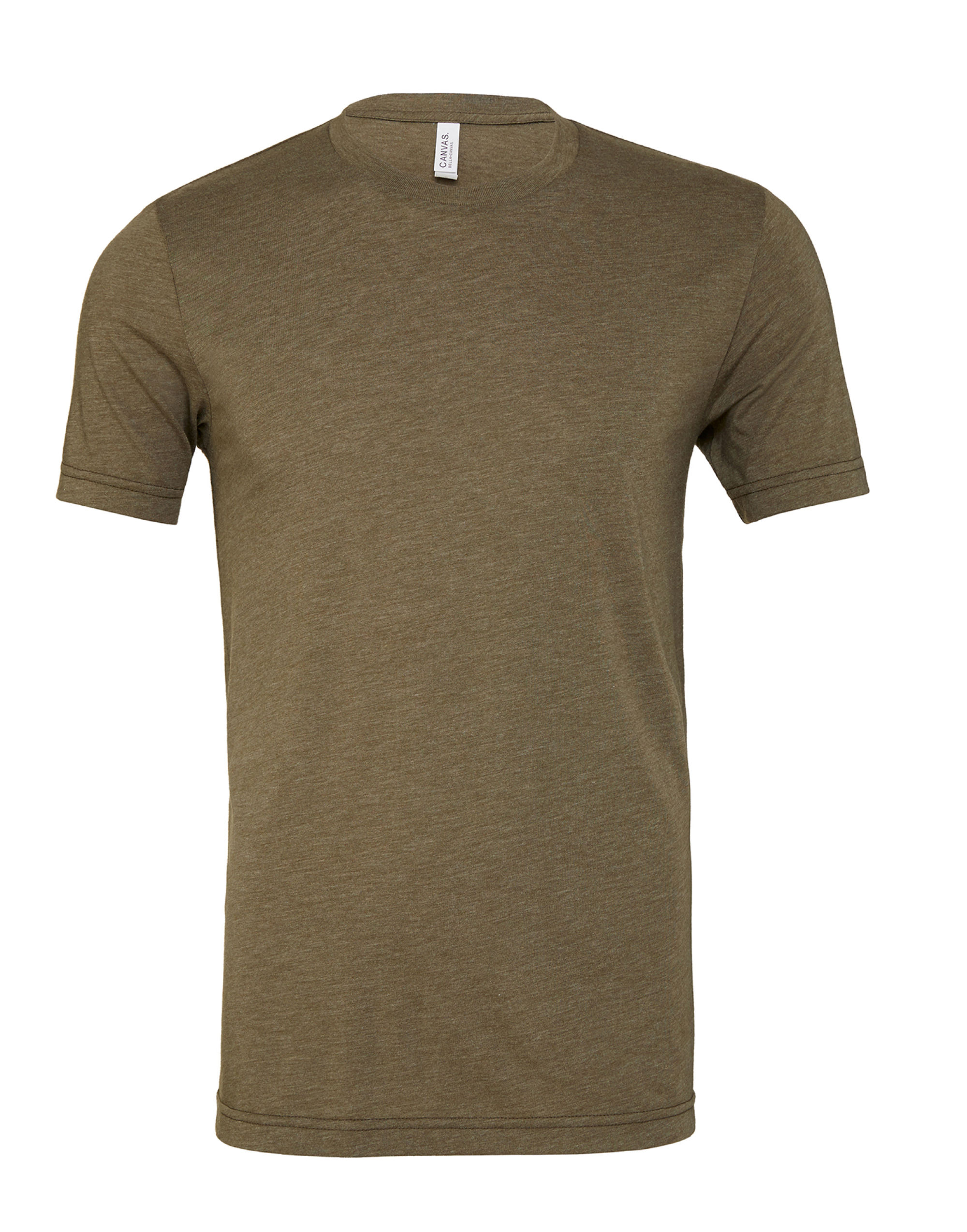 CA3413 Canvas Unisex Triblend Short Sleeve Tee Olive Triblend