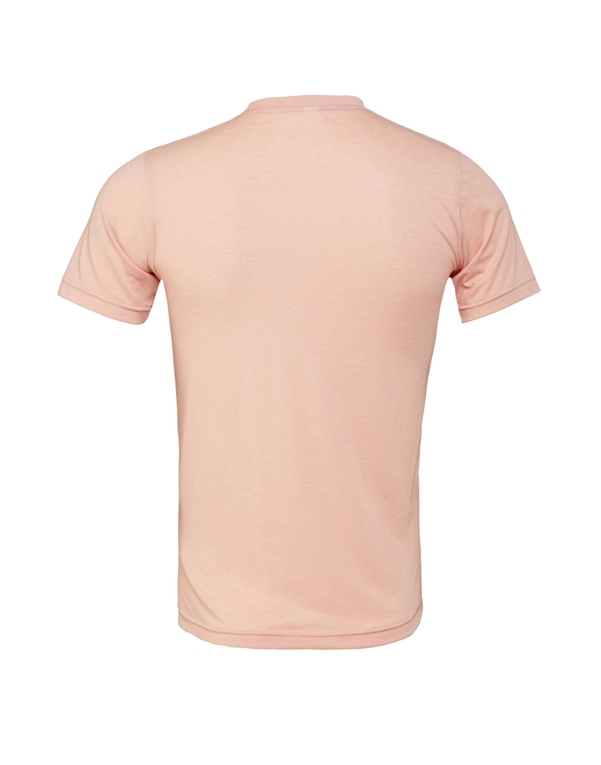 CA3413 Canvas Unisex Triblend Short Sleeve Tee Peach Triblend