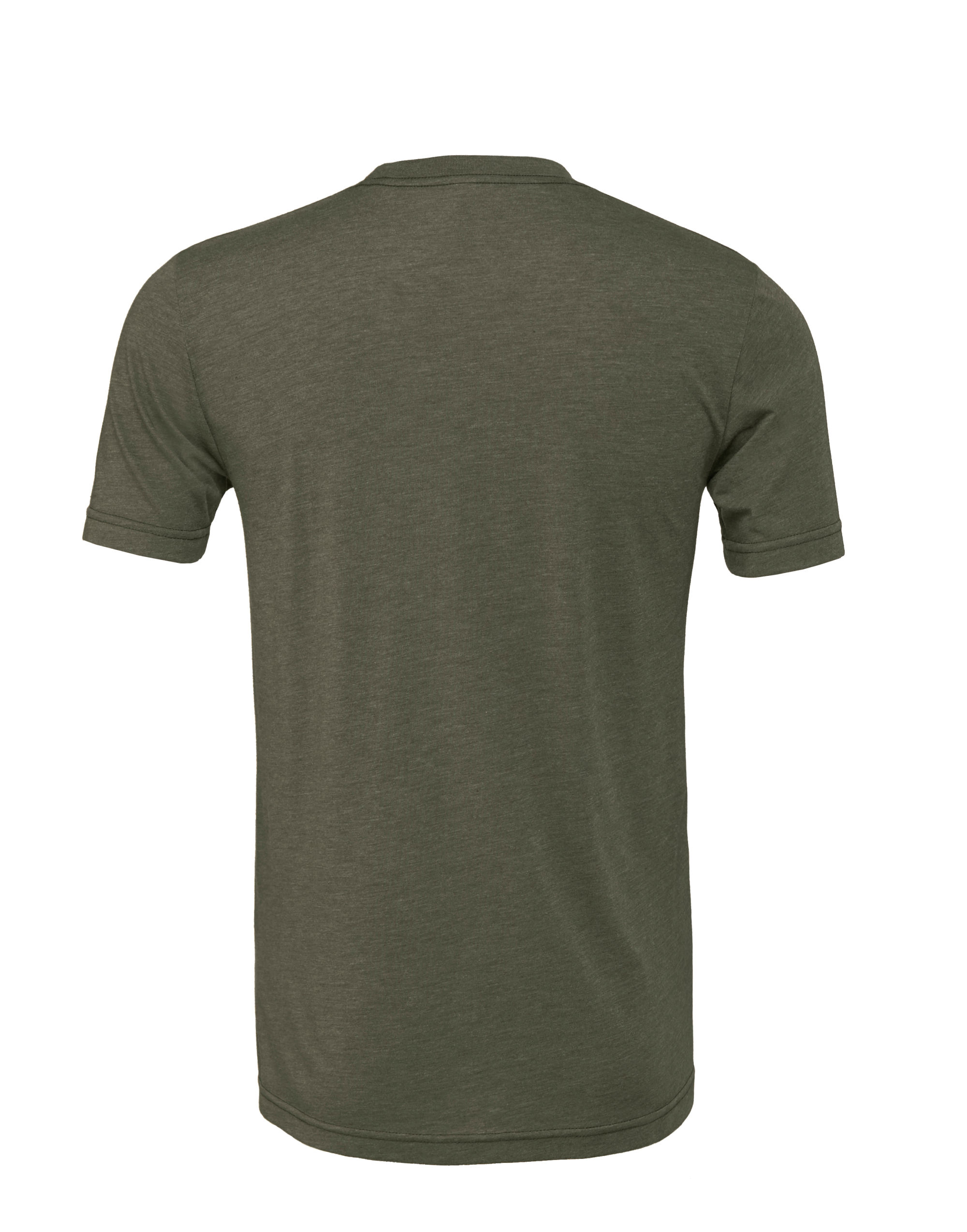 CA3413 Canvas Unisex Triblend Short Sleeve Tee Military Green Triblend