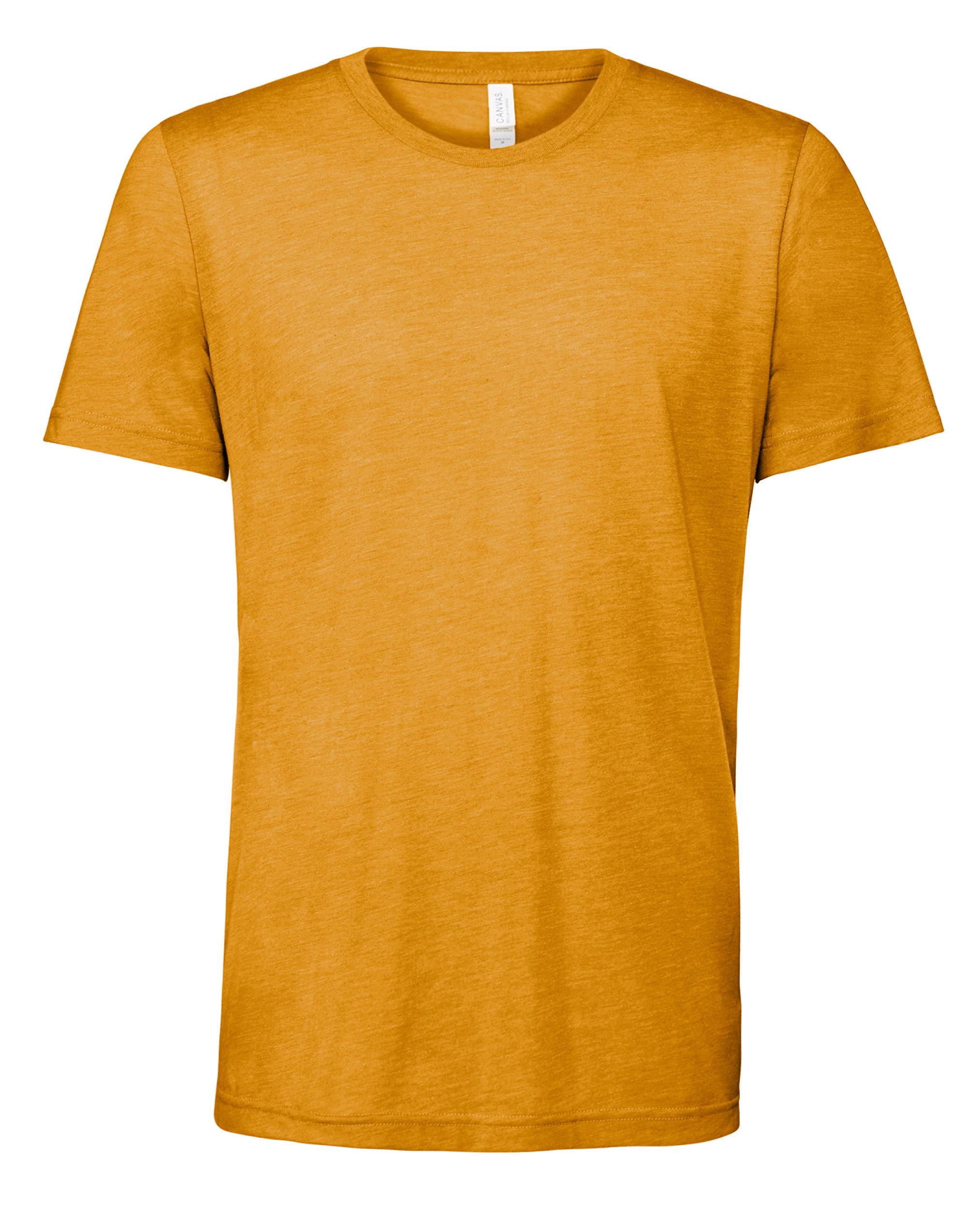 CA3413 Canvas Unisex Triblend Short Sleeve Tee Mustard Triblend