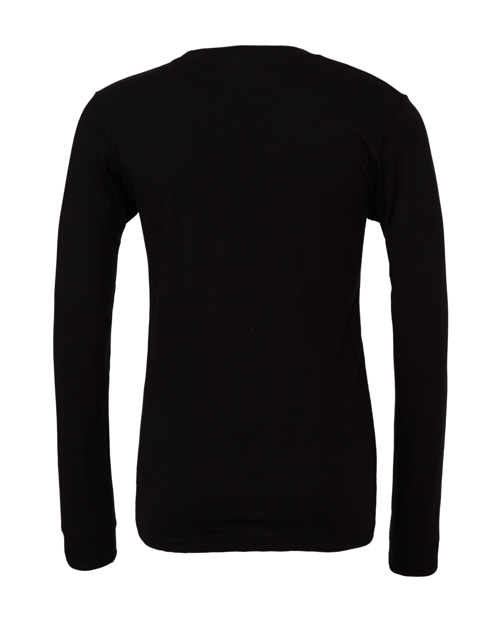 CA3501 Unisex Jersey Long Sleeve Tee Black