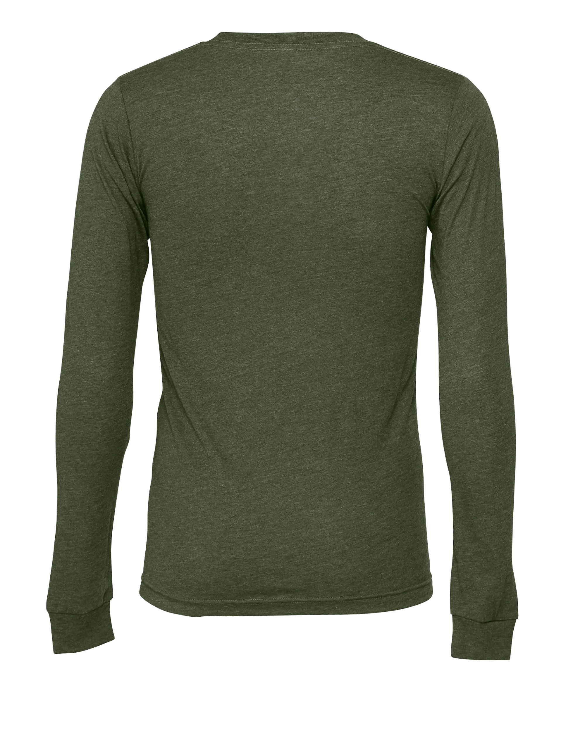 CA3501 Unisex Jersey Long Sleeve Tee Military Green